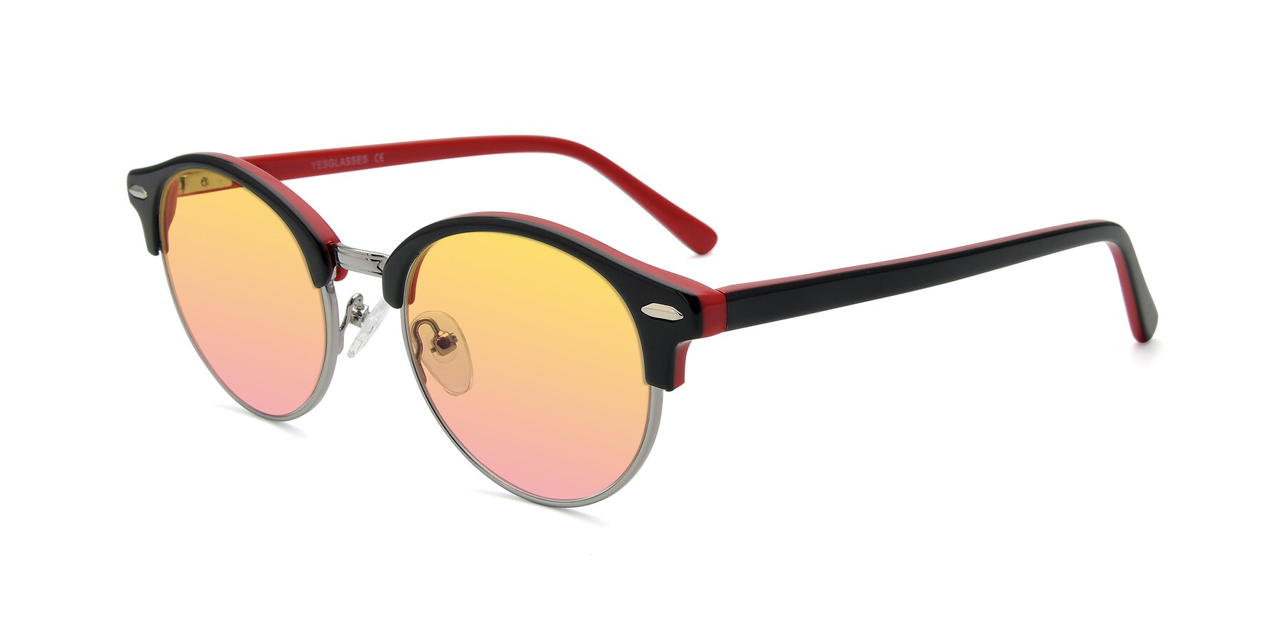 Angle of 17462 in Black-Wine with Yellow / Pink Gradient Lenses