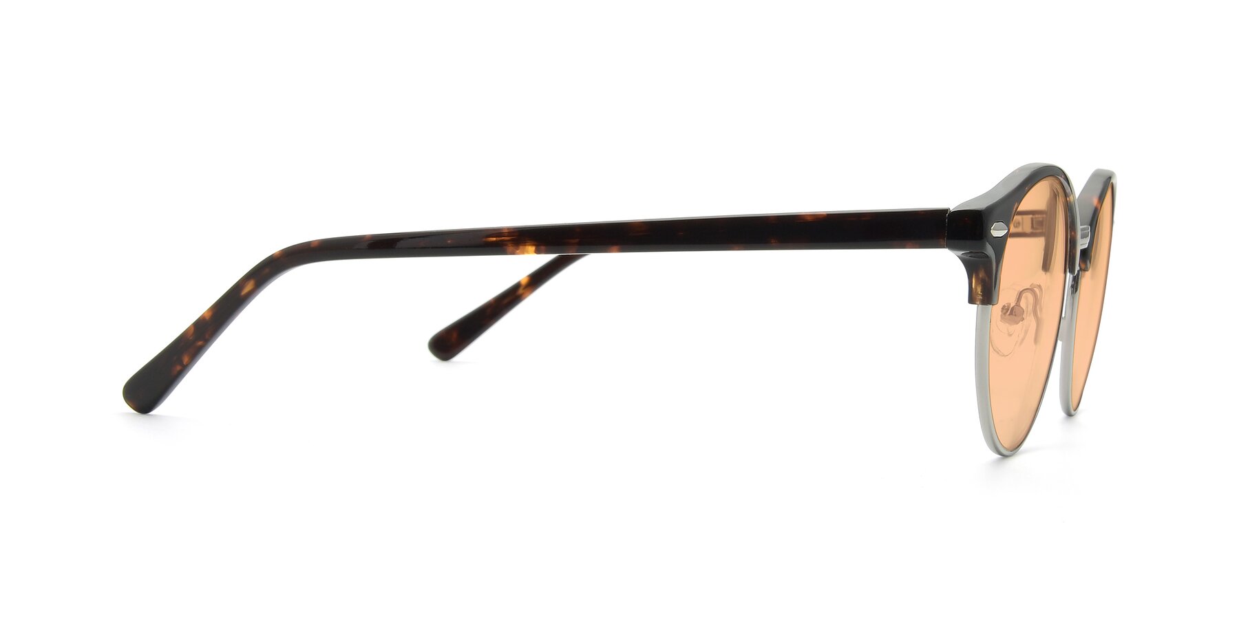 Side of 17462 in Tortoise-Silver with Light Orange Tinted Lenses