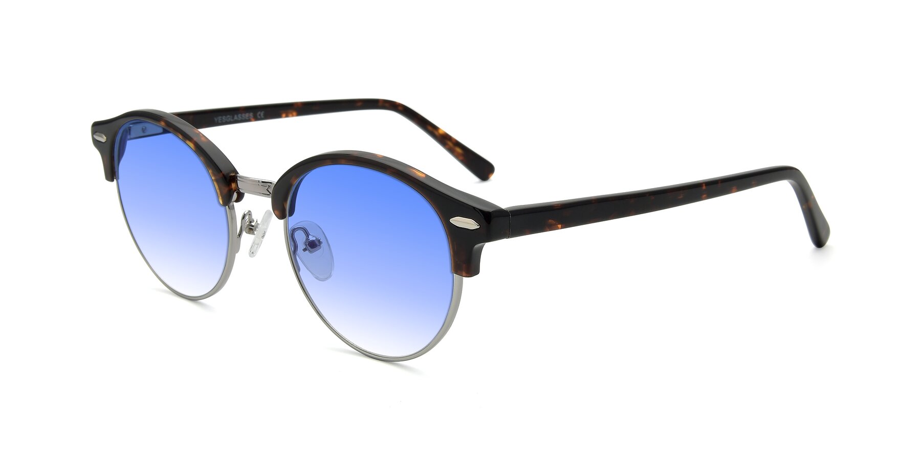 Angle of 17462 in Tortoise-Silver with Blue Gradient Lenses
