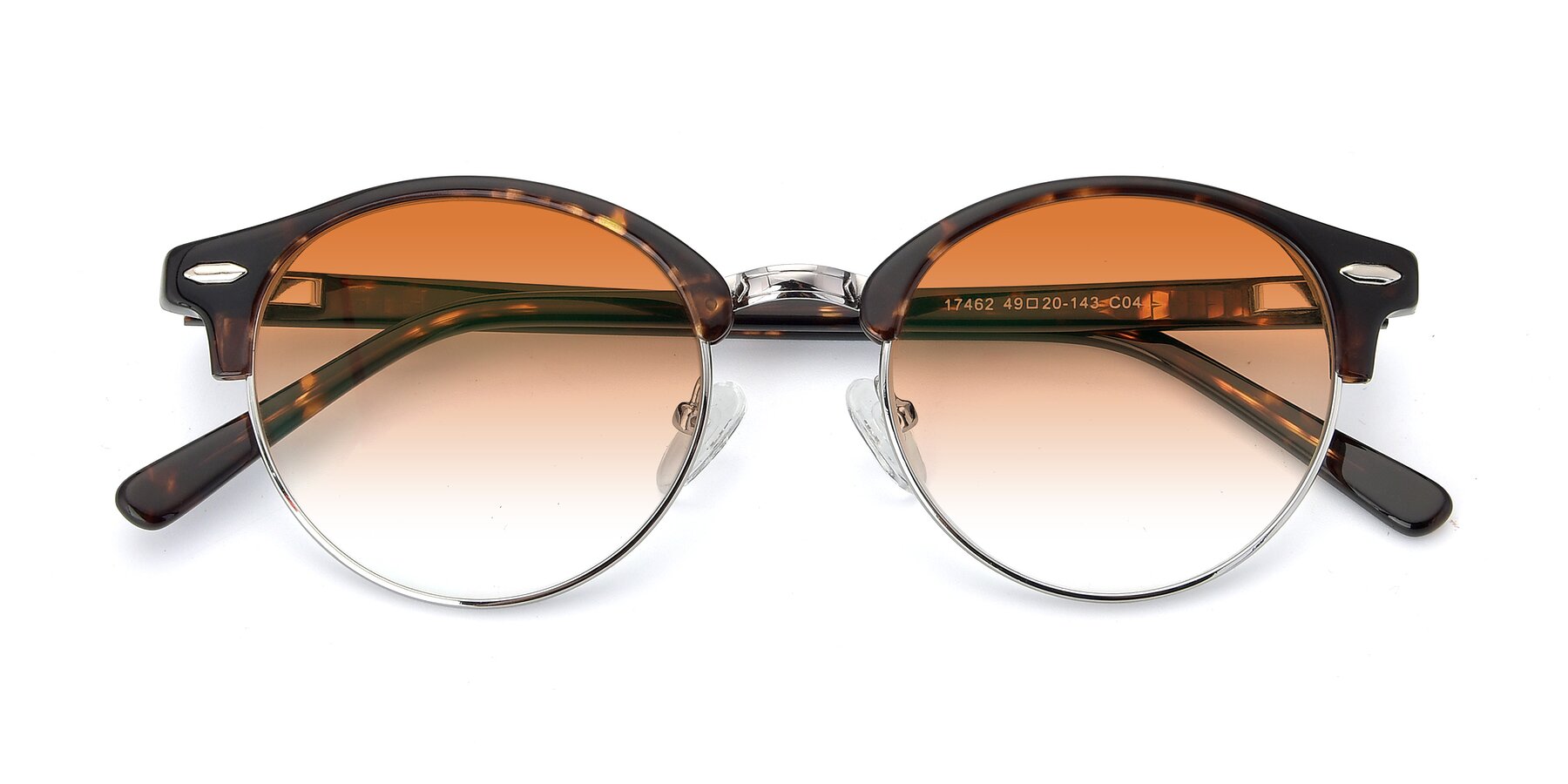 Folded Front of 17462 in Tortoise-Silver with Orange Gradient Lenses
