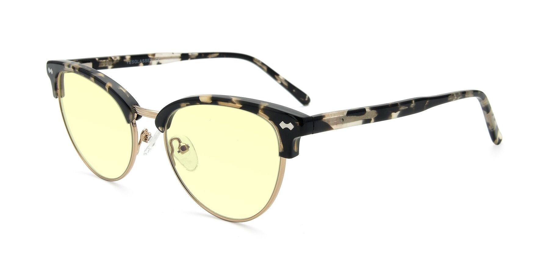 Angle of 17461 in Tortoise-Gold with Light Yellow Tinted Lenses