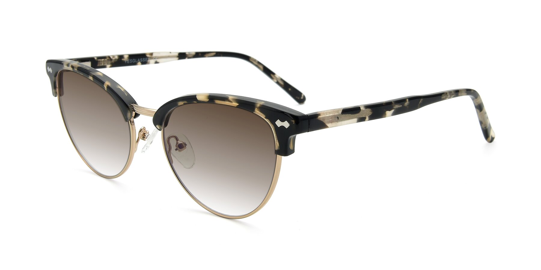Angle of 17461 in Tortoise-Gold with Brown Gradient Lenses