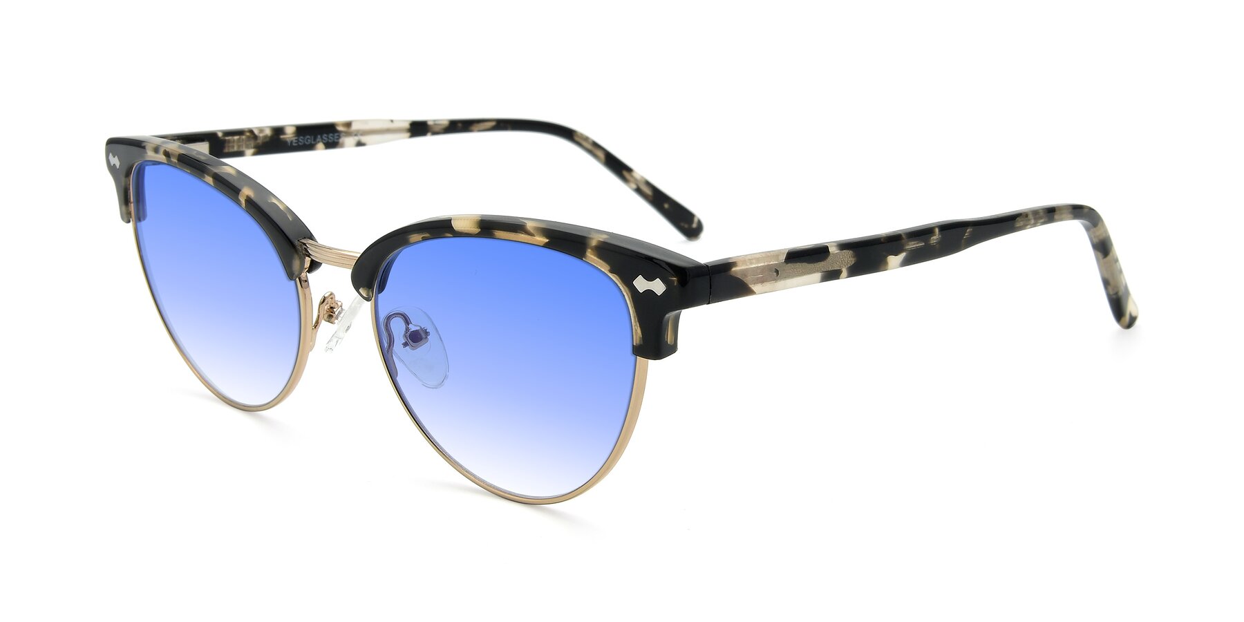 Angle of 17461 in Tortoise-Gold with Blue Gradient Lenses