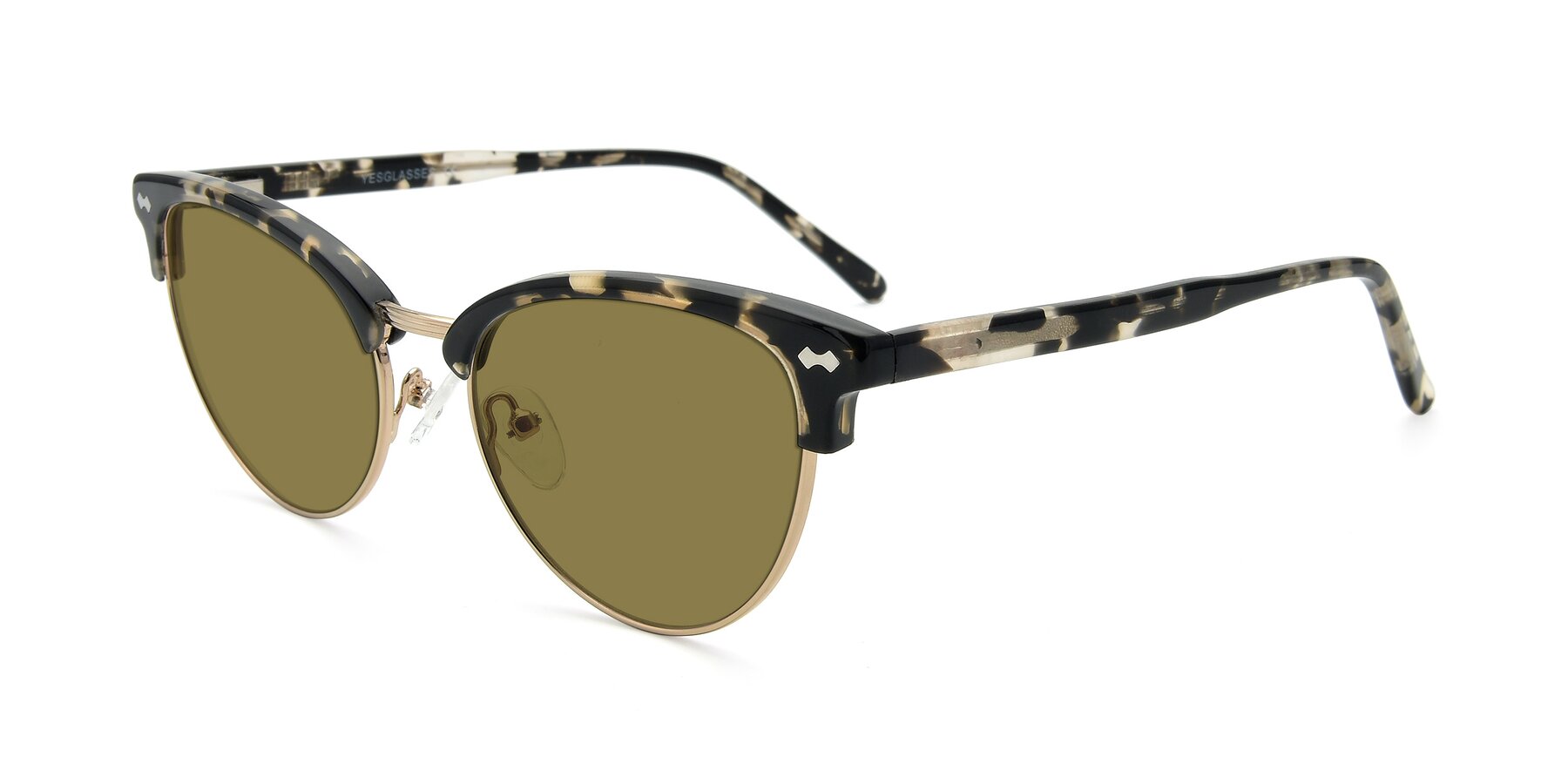 Angle of 17461 in Tortoise-Gold with Brown Polarized Lenses