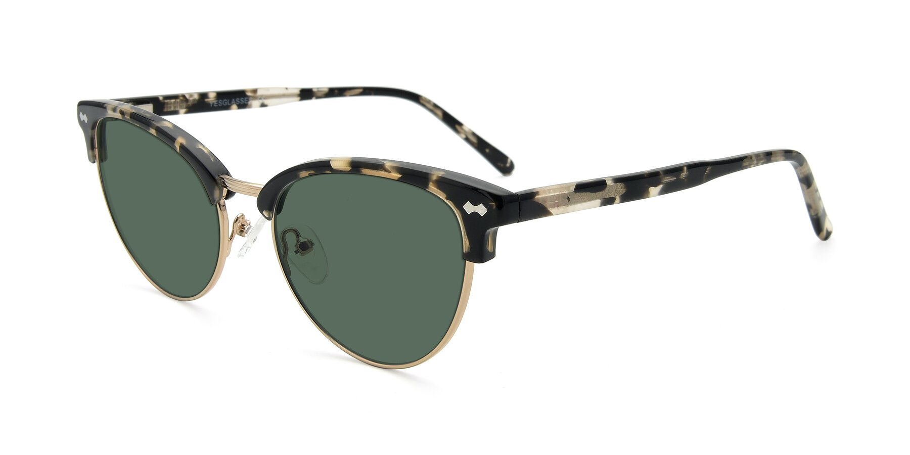 Angle of 17461 in Tortoise-Gold with Green Polarized Lenses