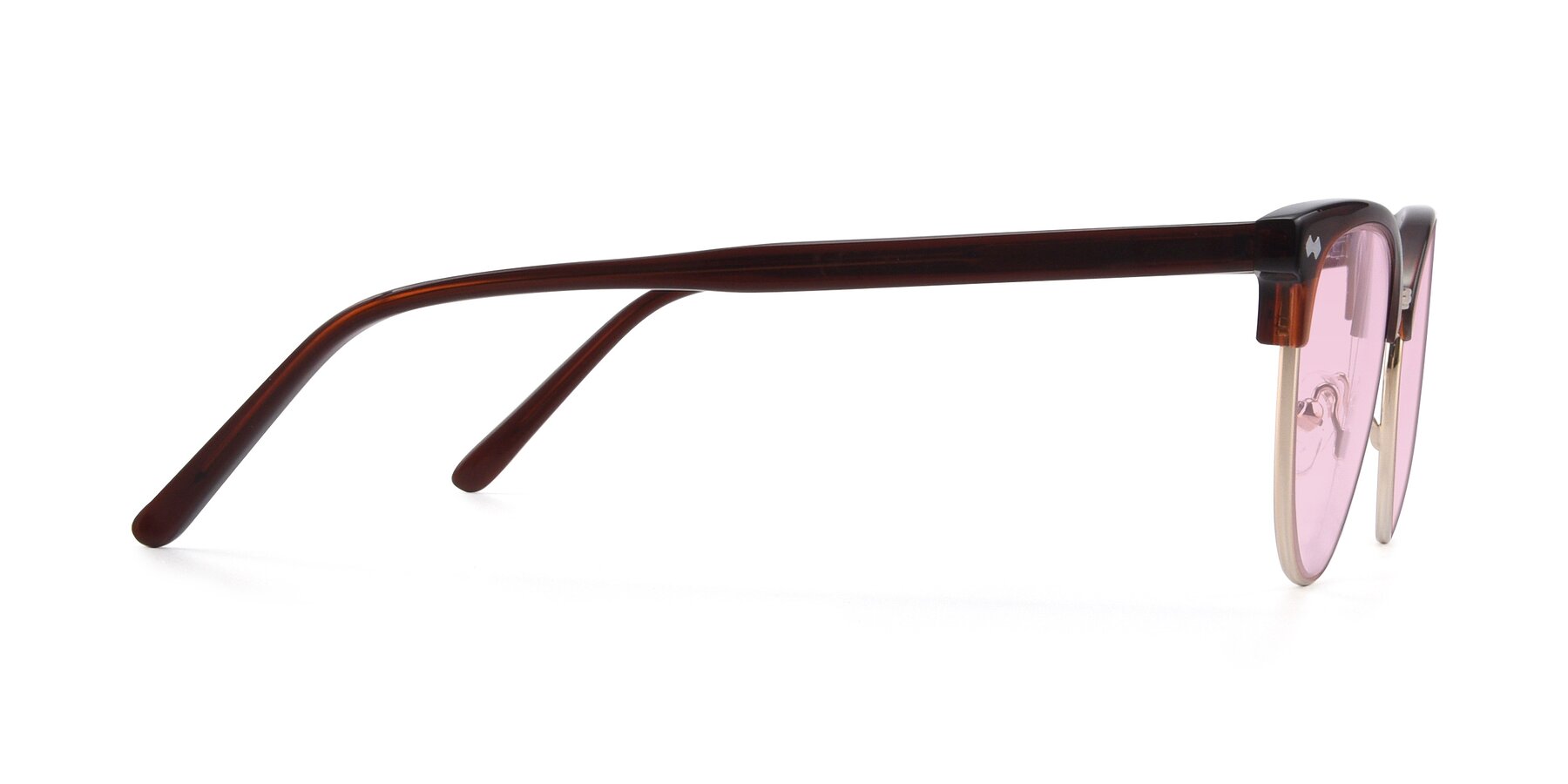 Side of 17461 in Amber Brown with Light Pink Tinted Lenses