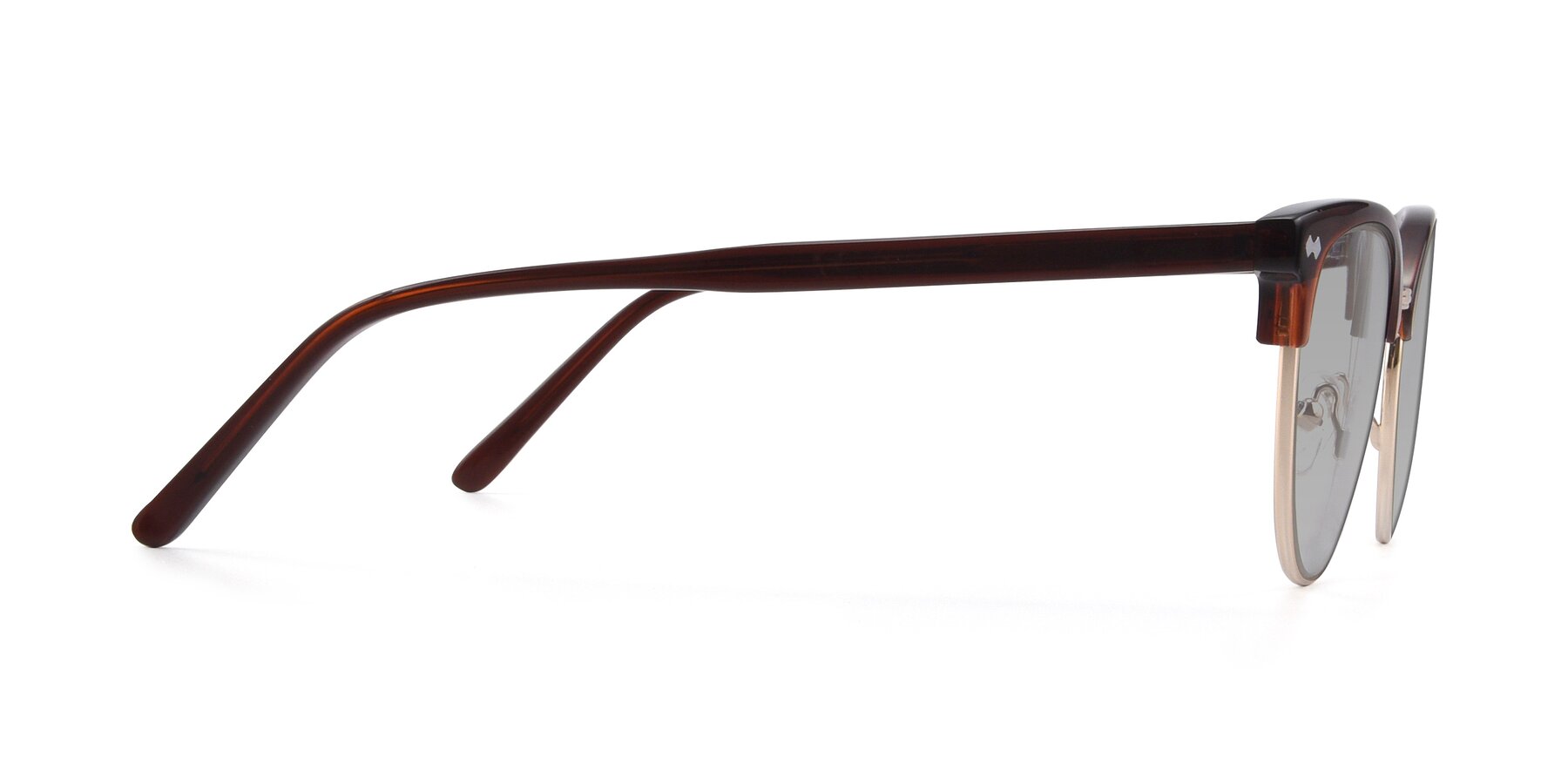 Side of 17461 in Amber Brown with Light Gray Tinted Lenses