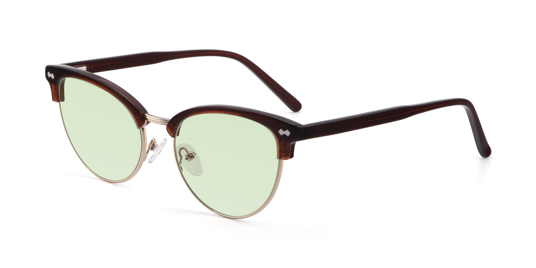 Angle of 17461 in Amber Brown with Light Green Tinted Lenses