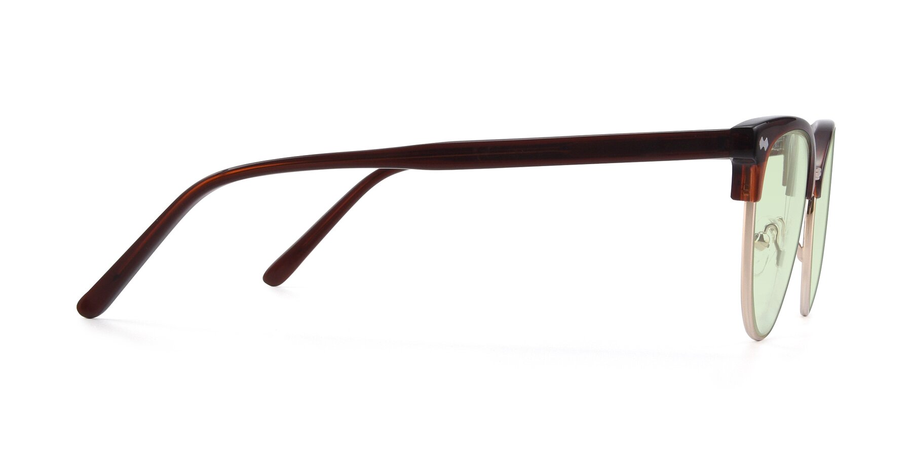 Side of 17461 in Amber Brown with Light Green Tinted Lenses