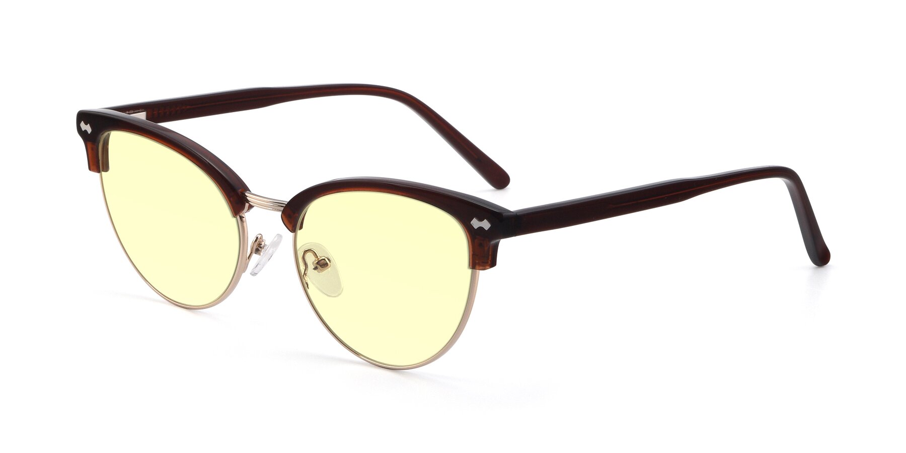 Angle of 17461 in Amber Brown with Light Yellow Tinted Lenses