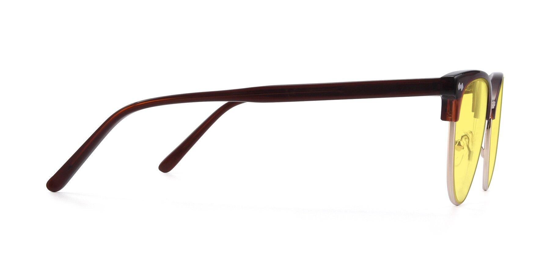 Side of 17461 in Amber Brown with Medium Yellow Tinted Lenses