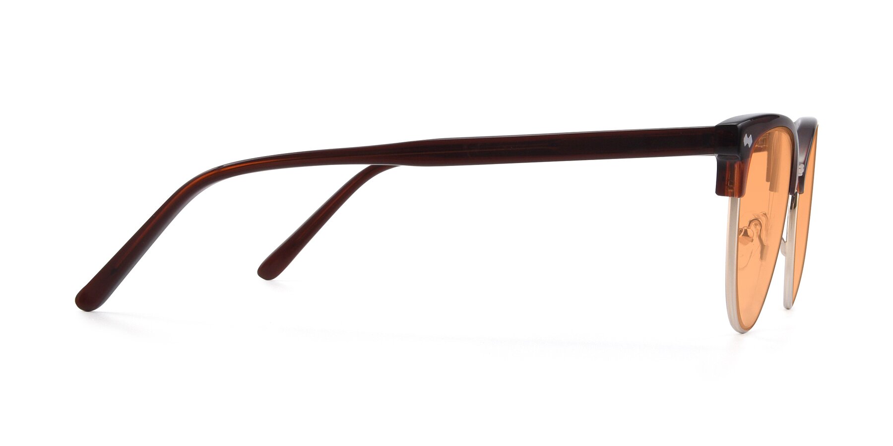 Side of 17461 in Amber Brown with Medium Orange Tinted Lenses