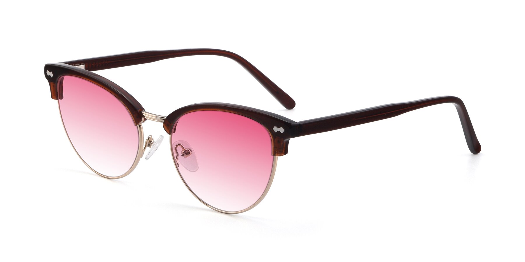 Angle of 17461 in Amber Brown with Pink Gradient Lenses