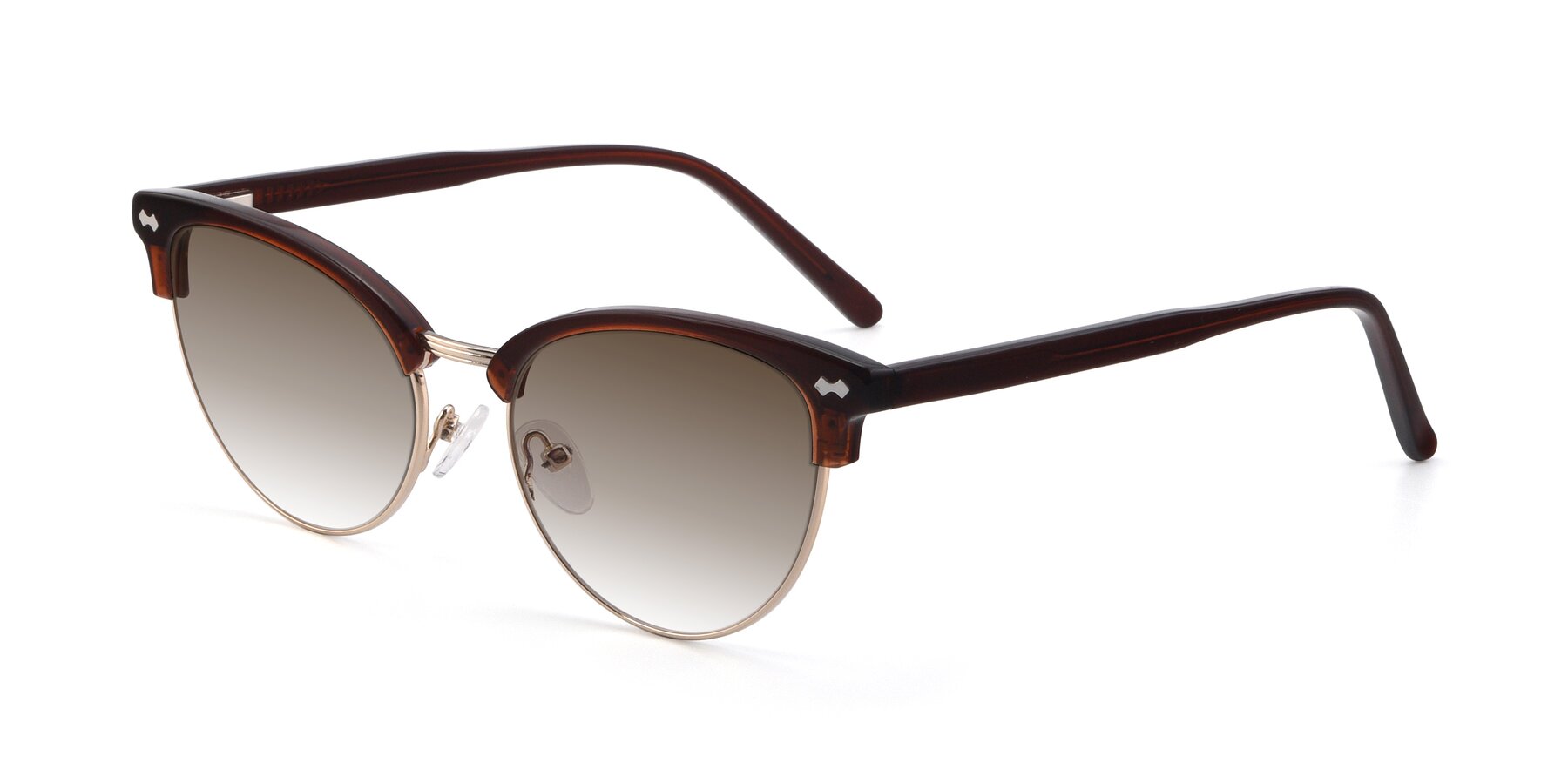 Angle of 17461 in Amber Brown with Brown Gradient Lenses