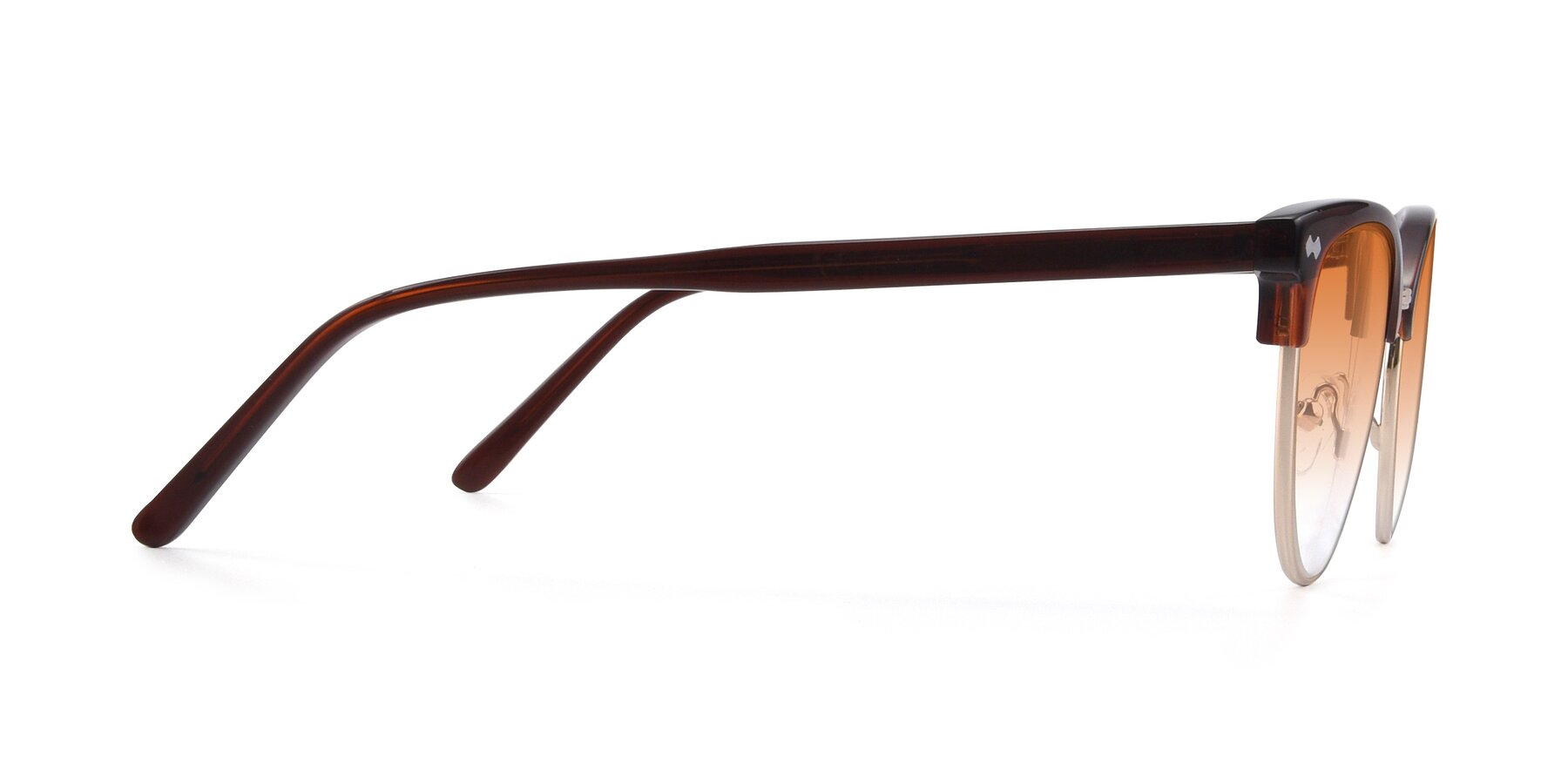 Side of 17461 in Amber Brown with Orange Gradient Lenses