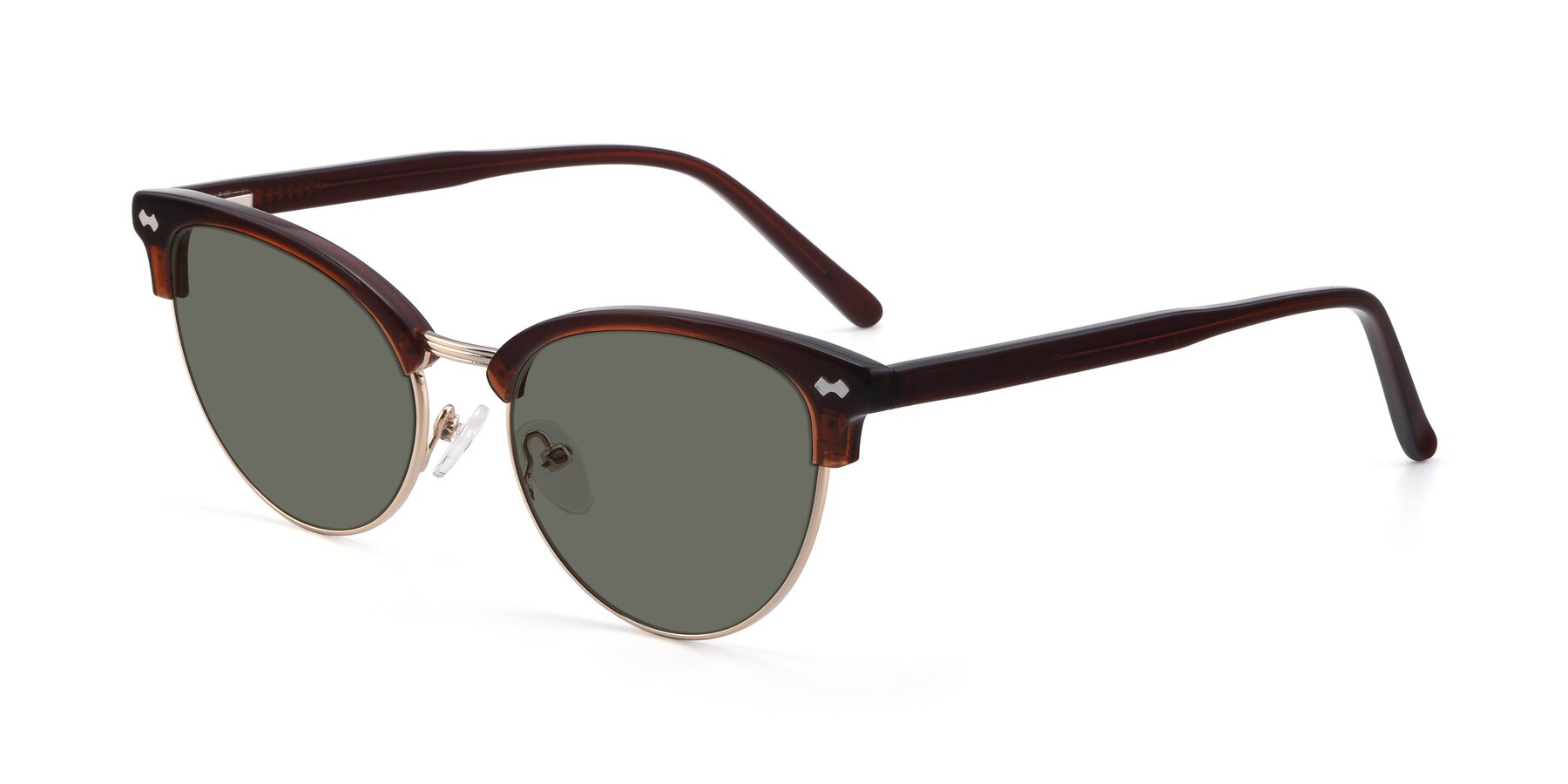 Angle of 17461 in Amber Brown with Gray Polarized Lenses