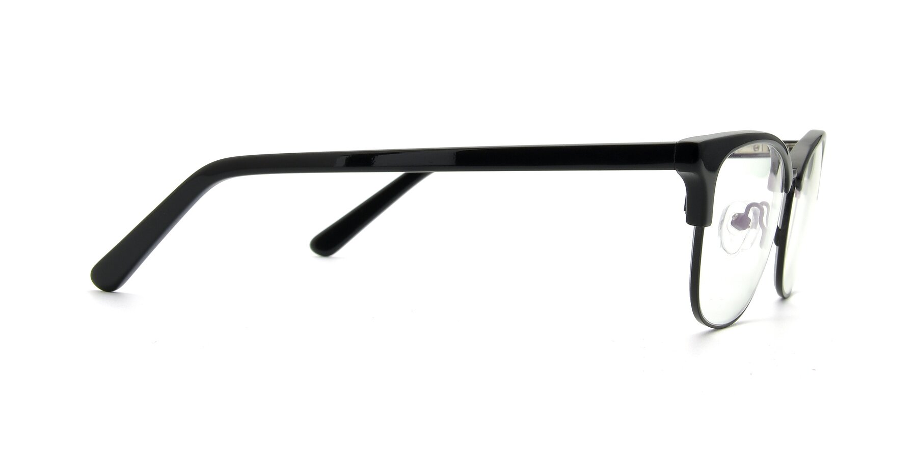 Side of 17463 in Black with Clear Reading Eyeglass Lenses