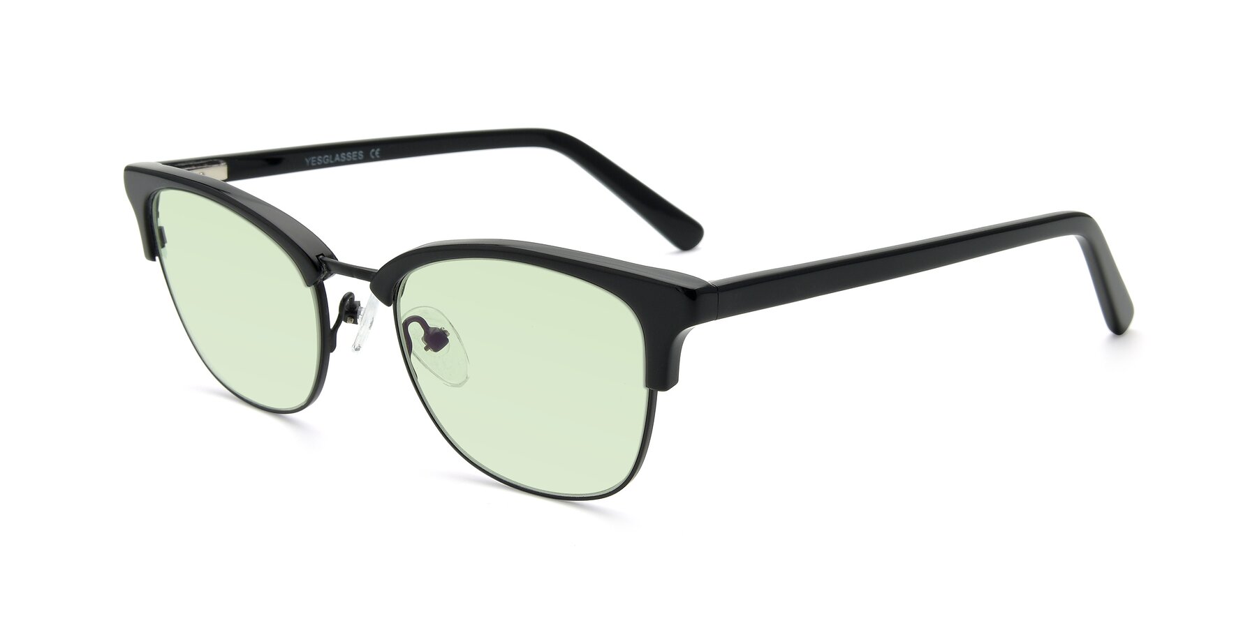Angle of 17463 in Black with Light Green Tinted Lenses