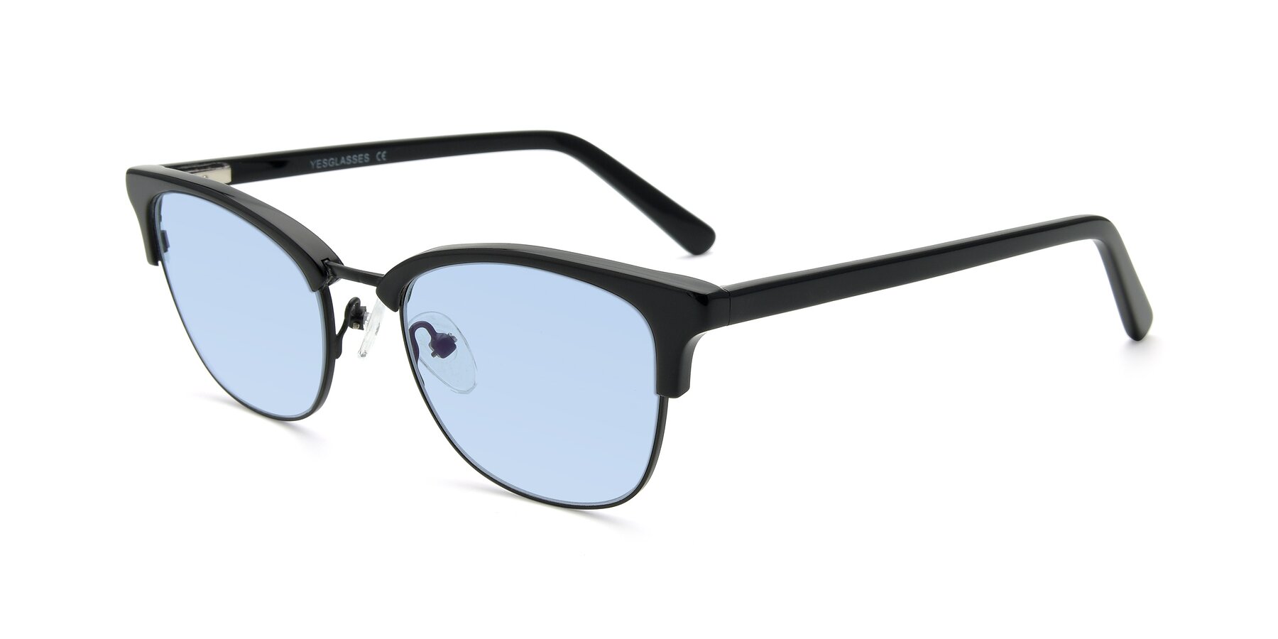 Angle of 17463 in Black with Light Blue Tinted Lenses