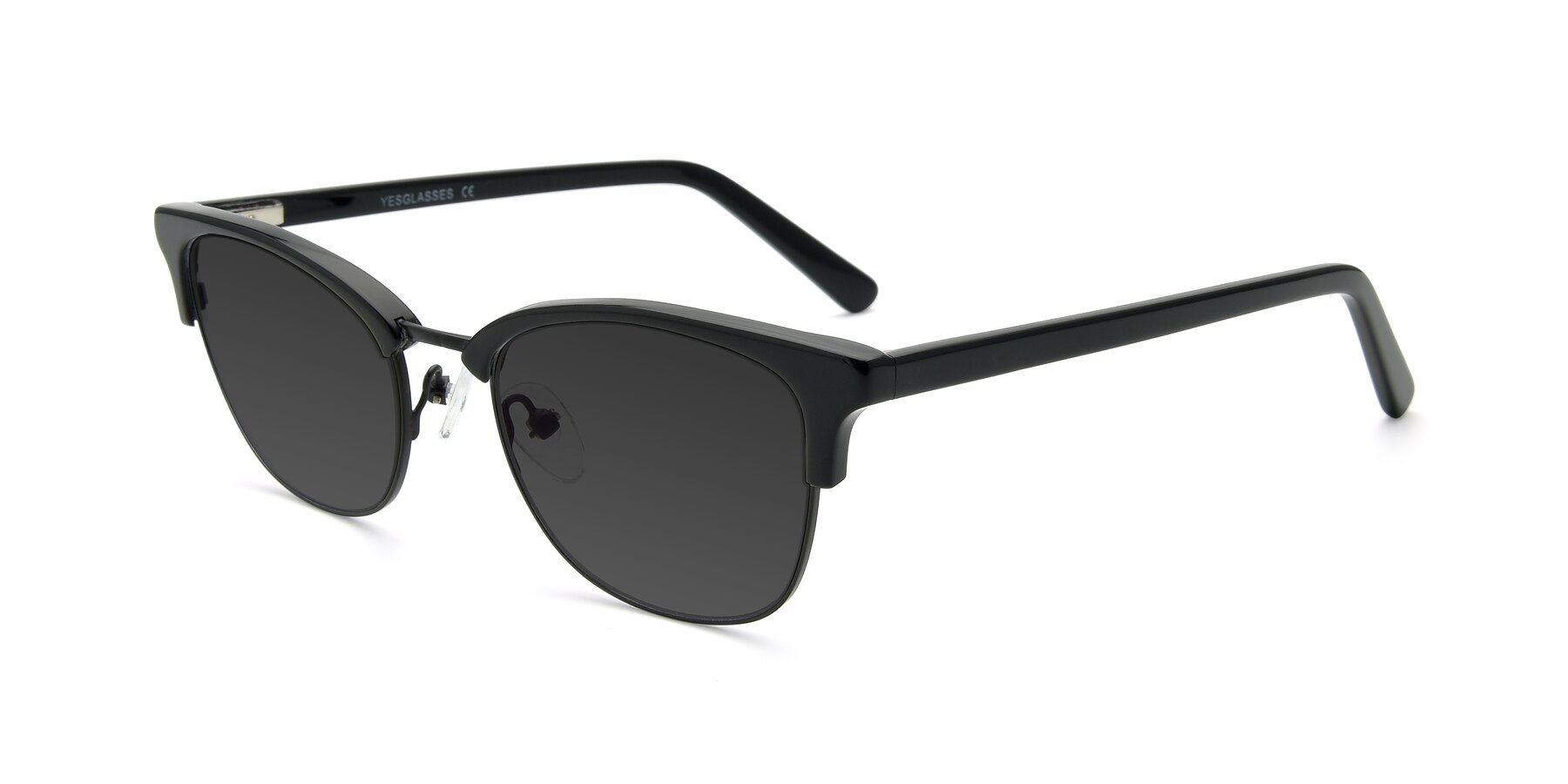 Angle of 17463 in Black with Gray Tinted Lenses