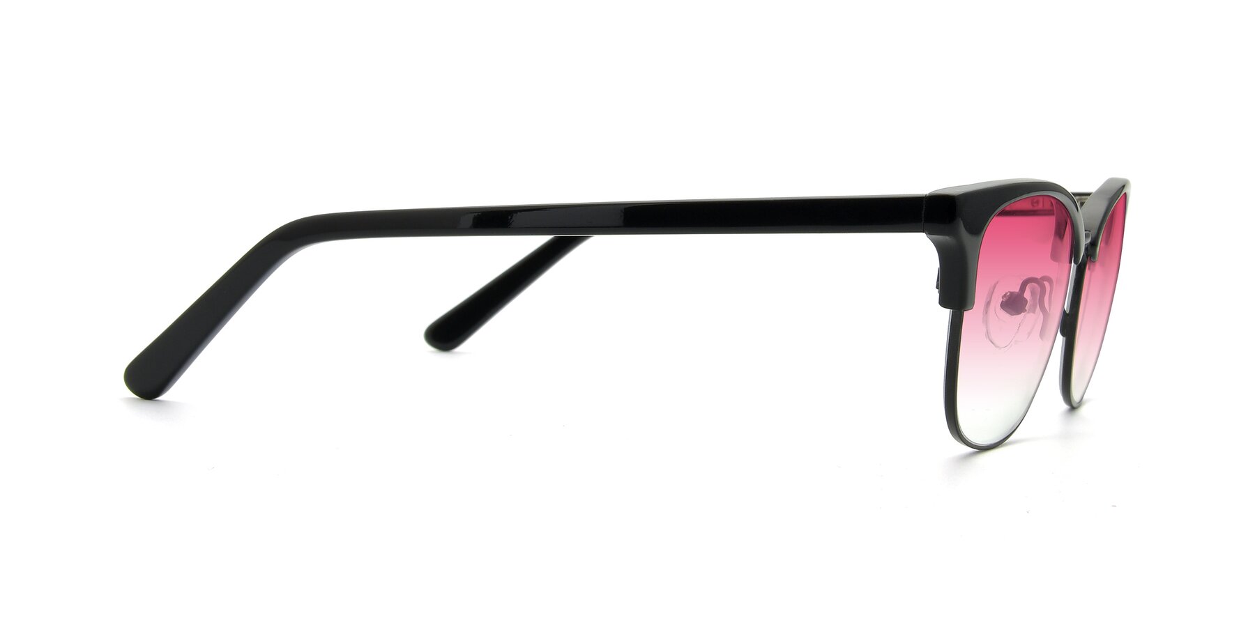 Side of 17463 in Black with Pink Gradient Lenses