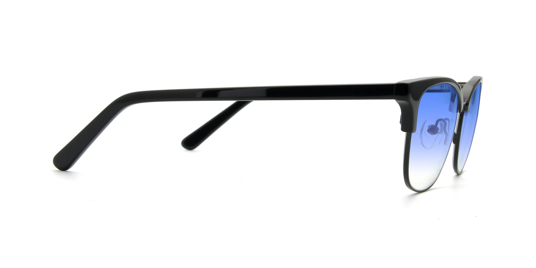 Side of 17463 in Black with Blue Gradient Lenses