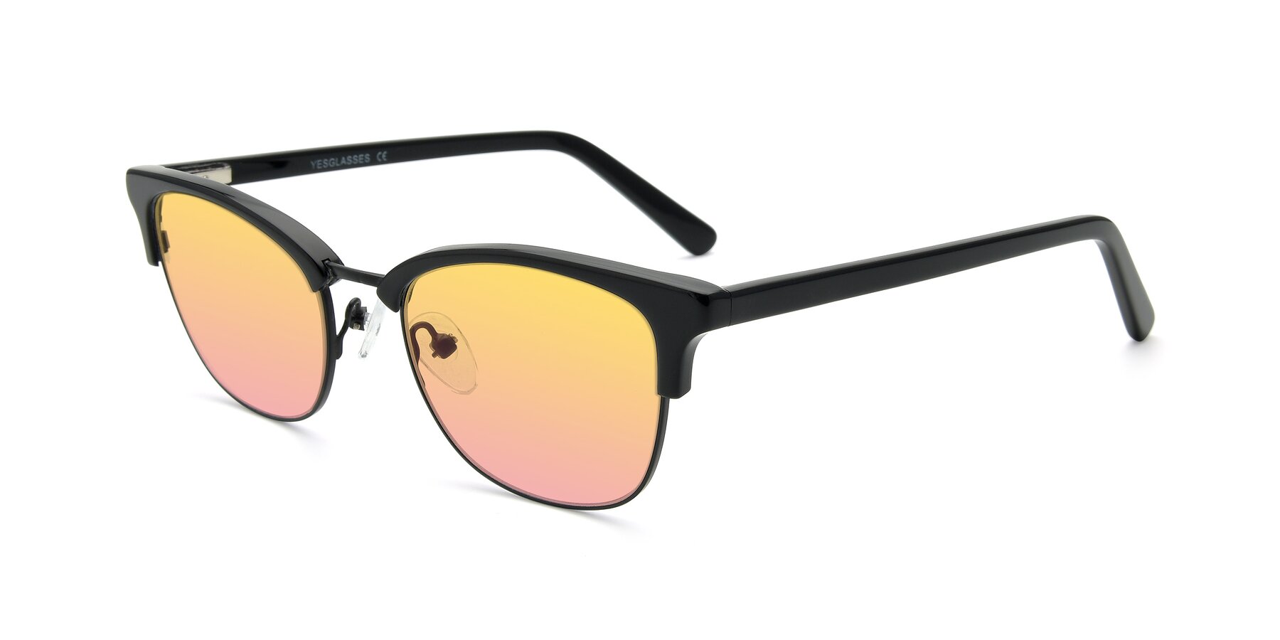 Angle of 17463 in Black with Yellow / Pink Gradient Lenses