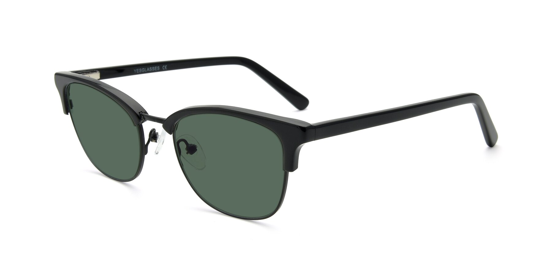 Angle of 17463 in Black with Green Polarized Lenses