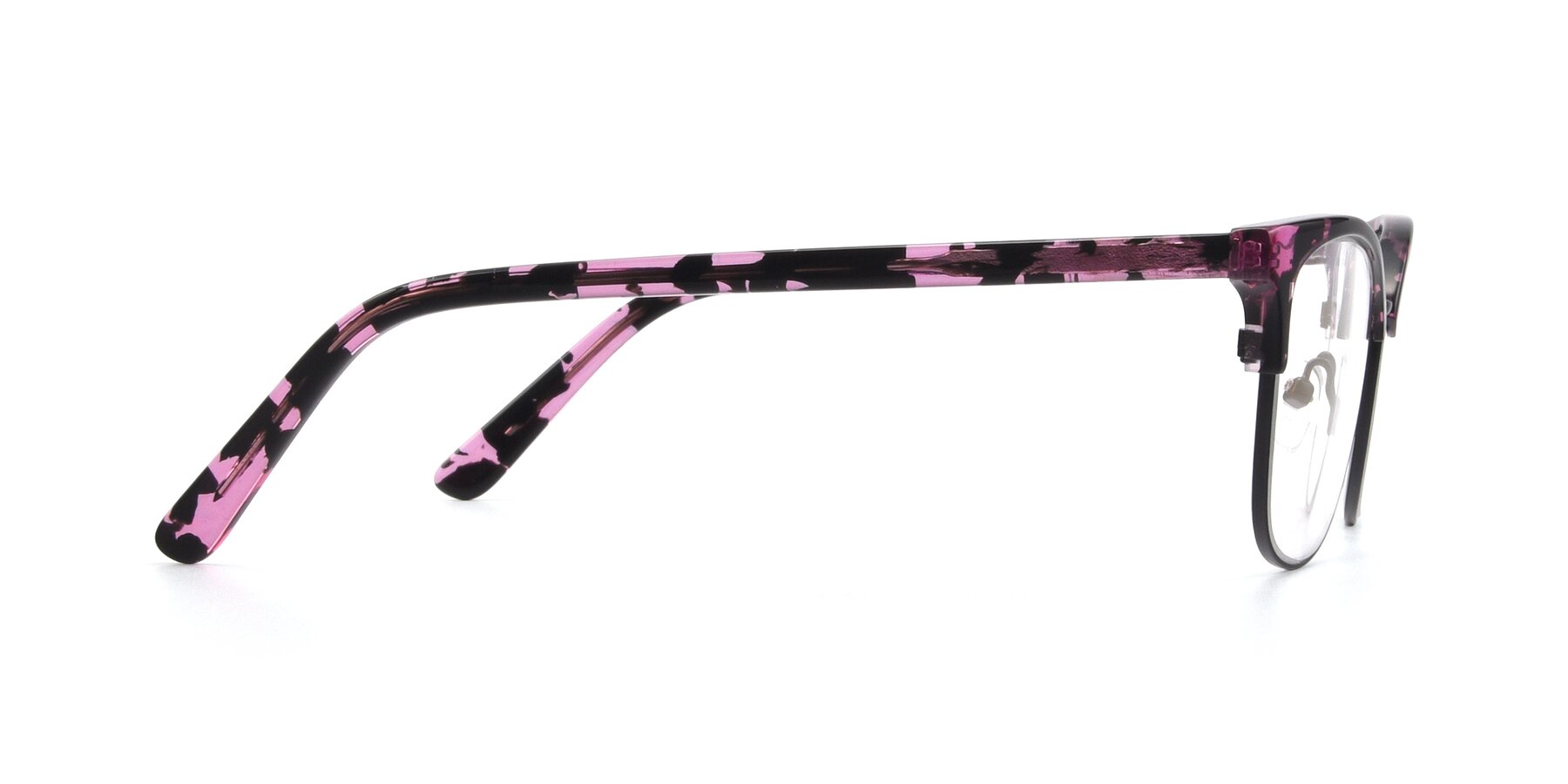 Side of 17463 in Floral with Clear Reading Eyeglass Lenses