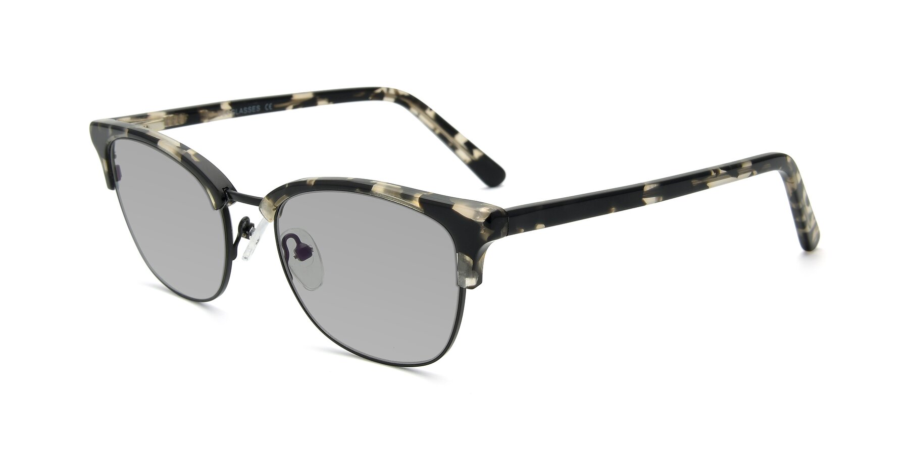 Angle of 17463 in Black-Tortoise with Light Gray Tinted Lenses