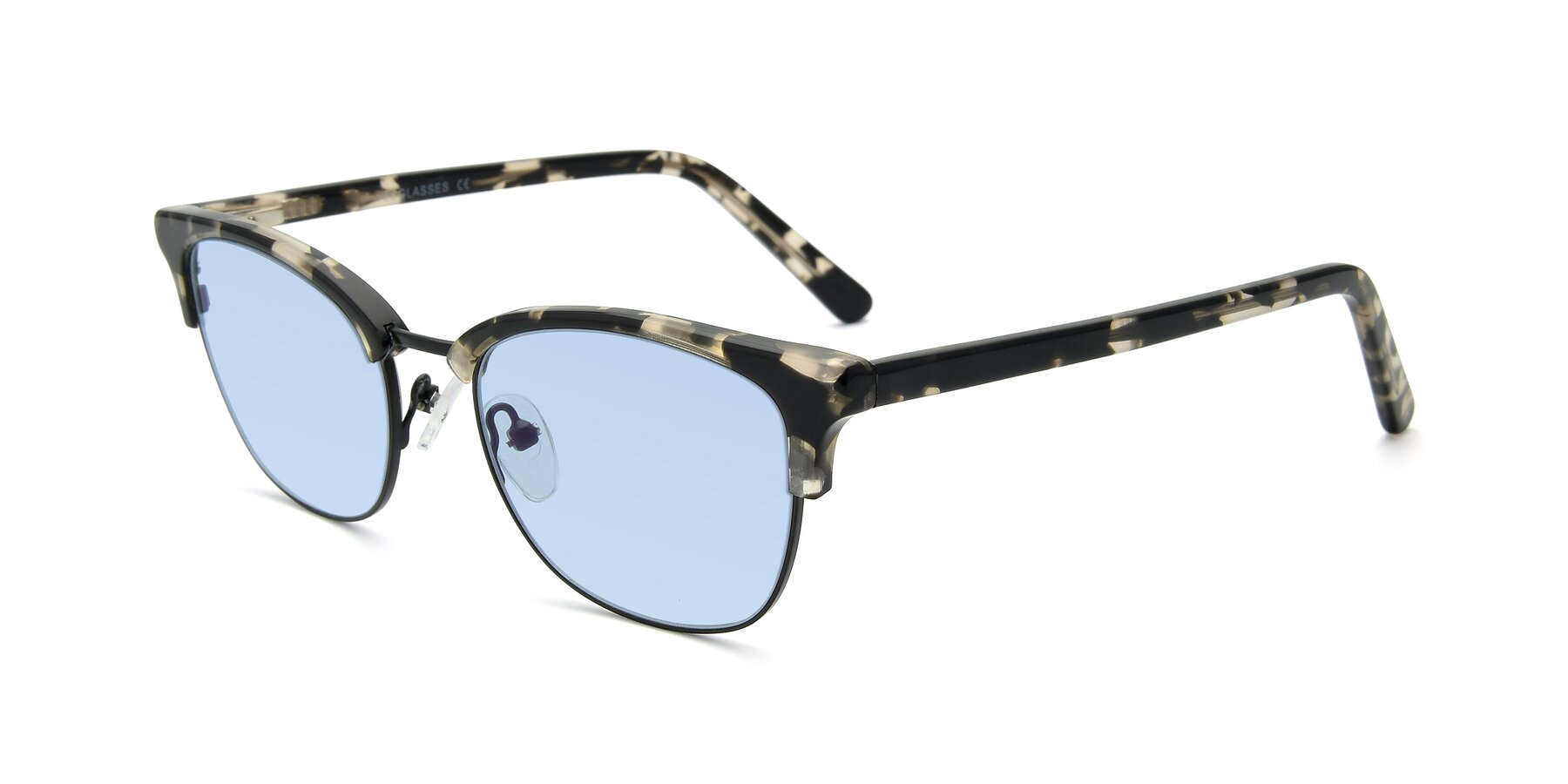 Angle of 17463 in Black-Tortoise with Light Blue Tinted Lenses