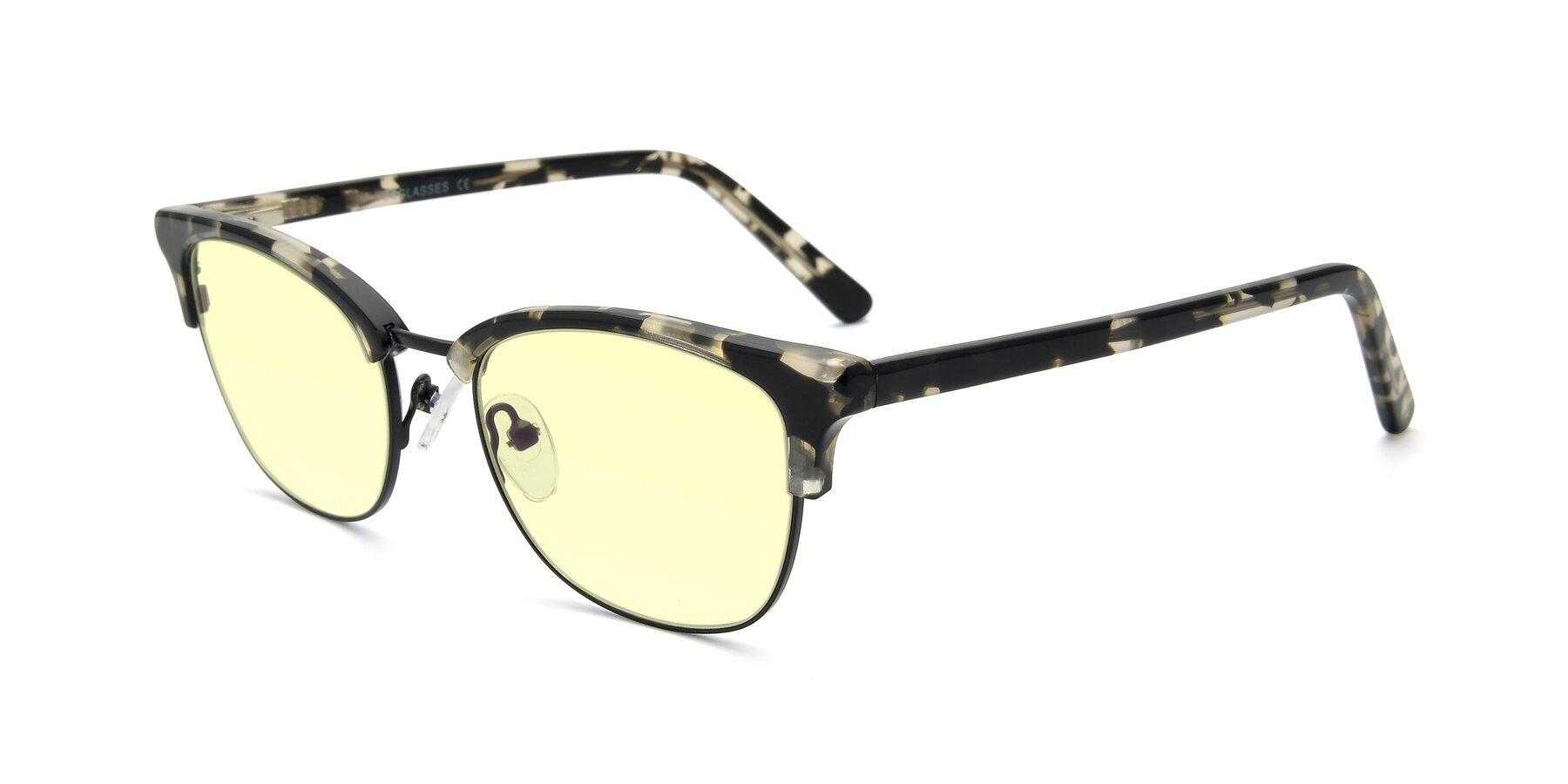 Angle of 17463 in Black-Tortoise with Light Yellow Tinted Lenses