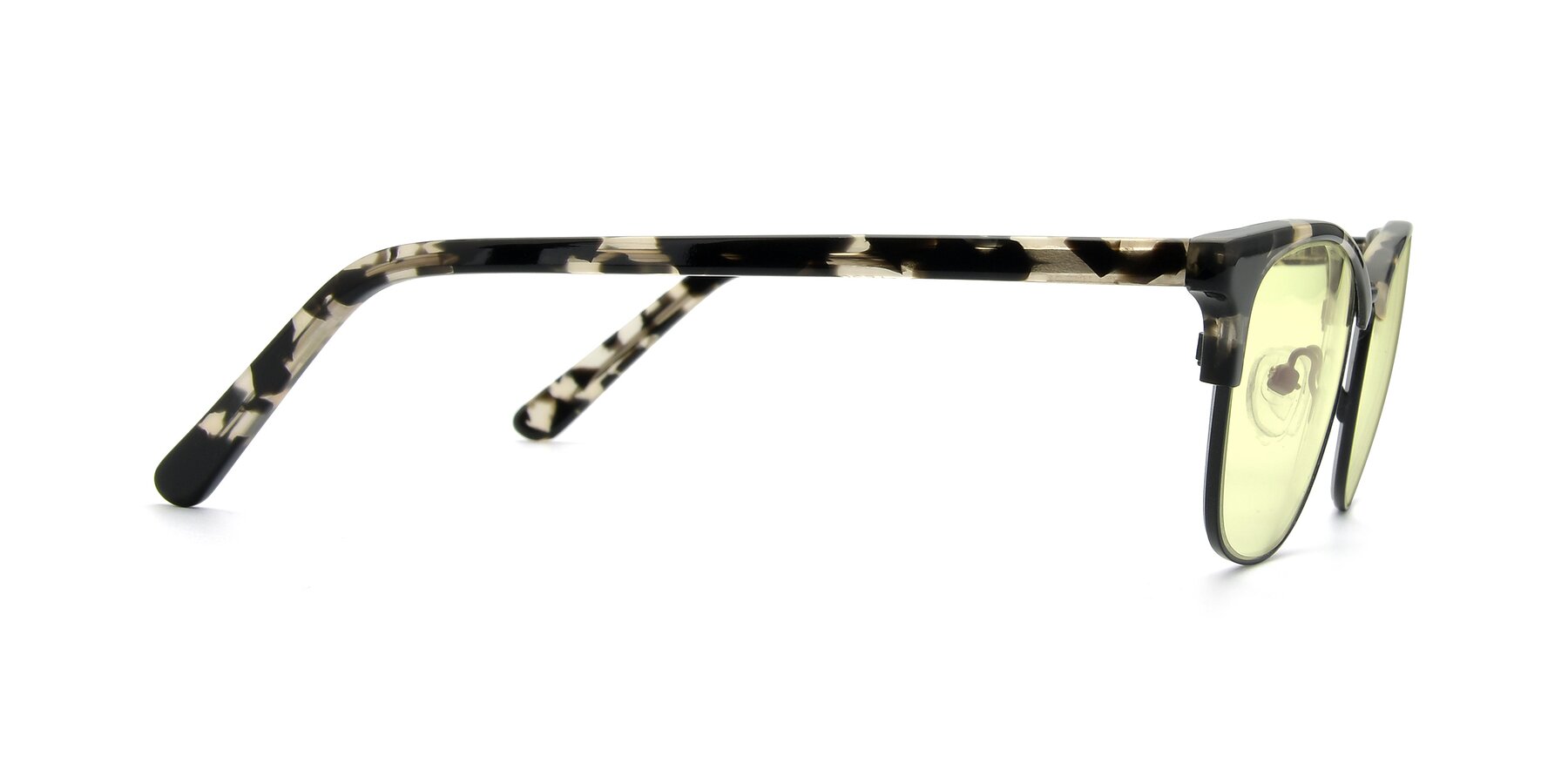 Side of 17463 in Black-Tortoise with Light Yellow Tinted Lenses