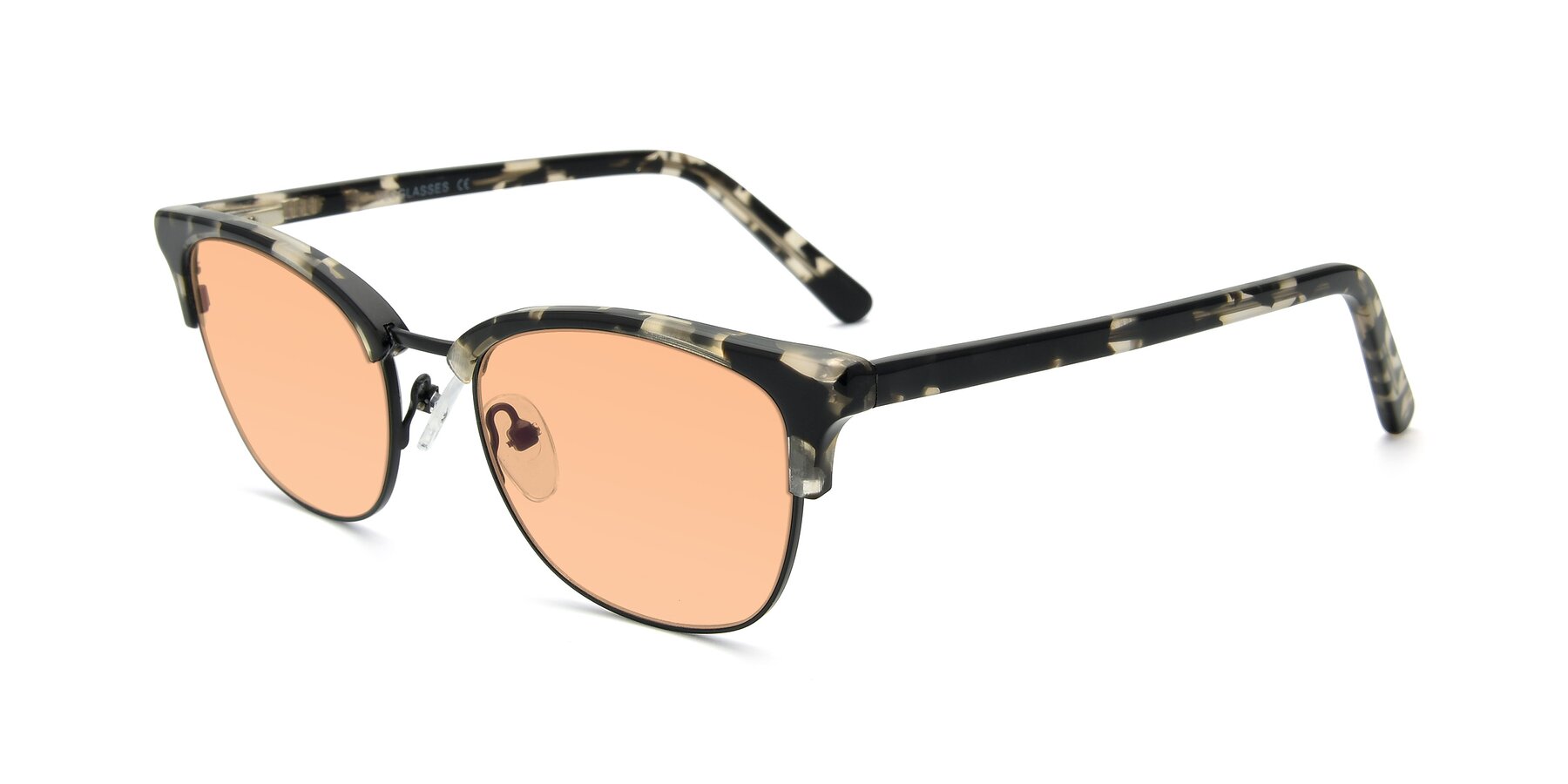 Angle of 17463 in Black-Tortoise with Light Orange Tinted Lenses