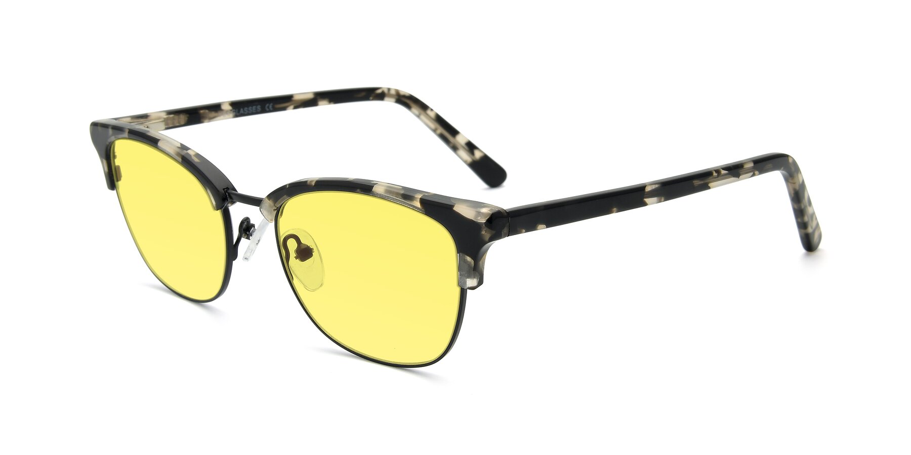 Angle of 17463 in Black-Tortoise with Medium Yellow Tinted Lenses