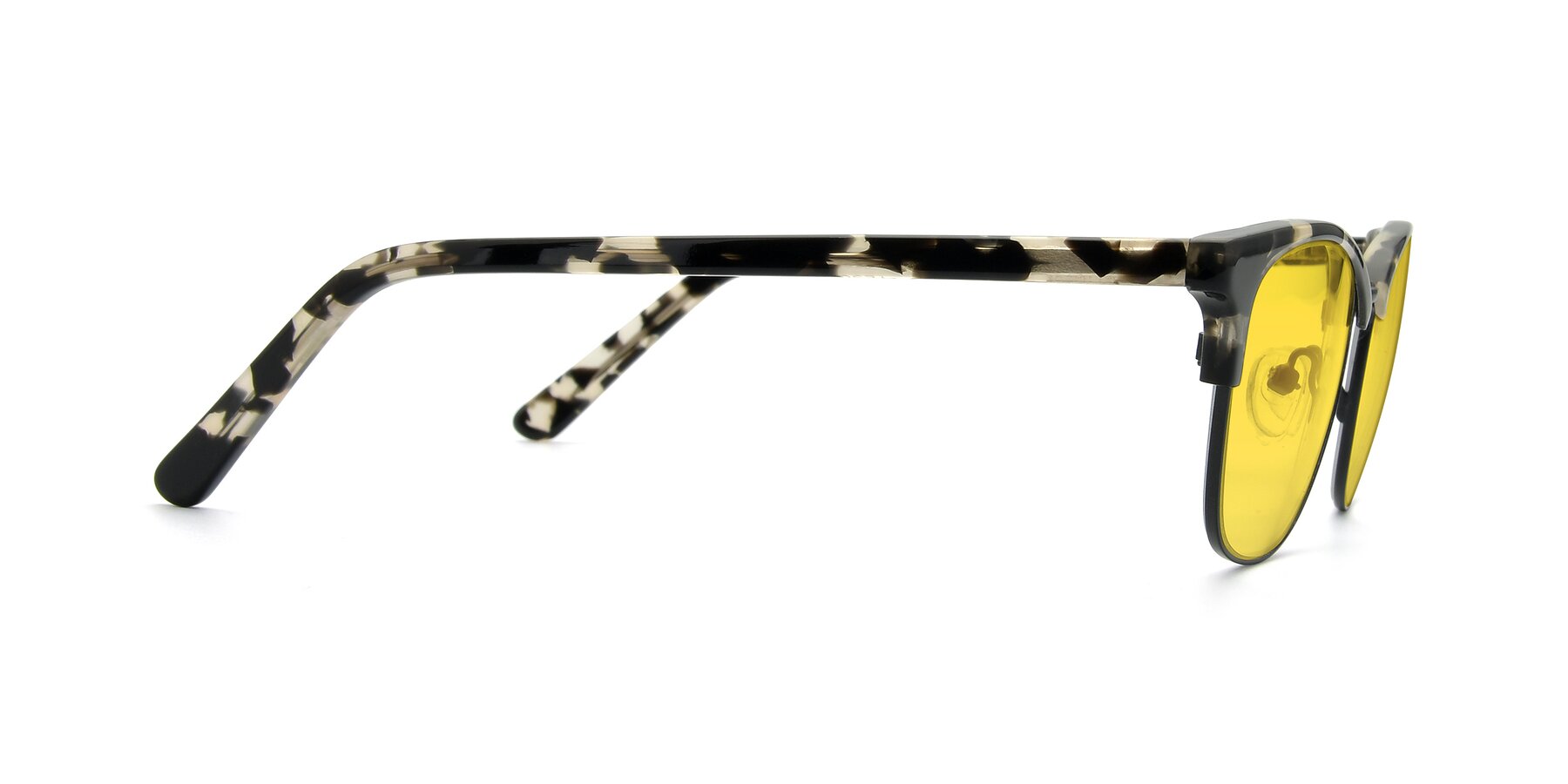 Side of 17463 in Black-Tortoise with Yellow Tinted Lenses
