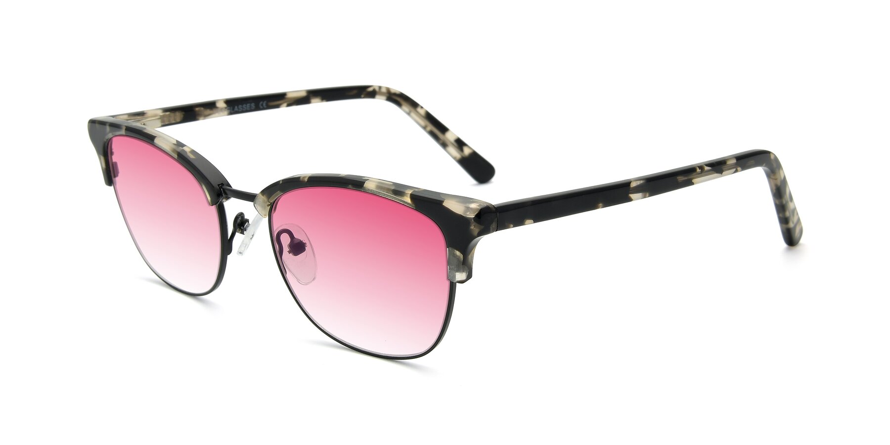 Angle of 17463 in Black-Tortoise with Pink Gradient Lenses