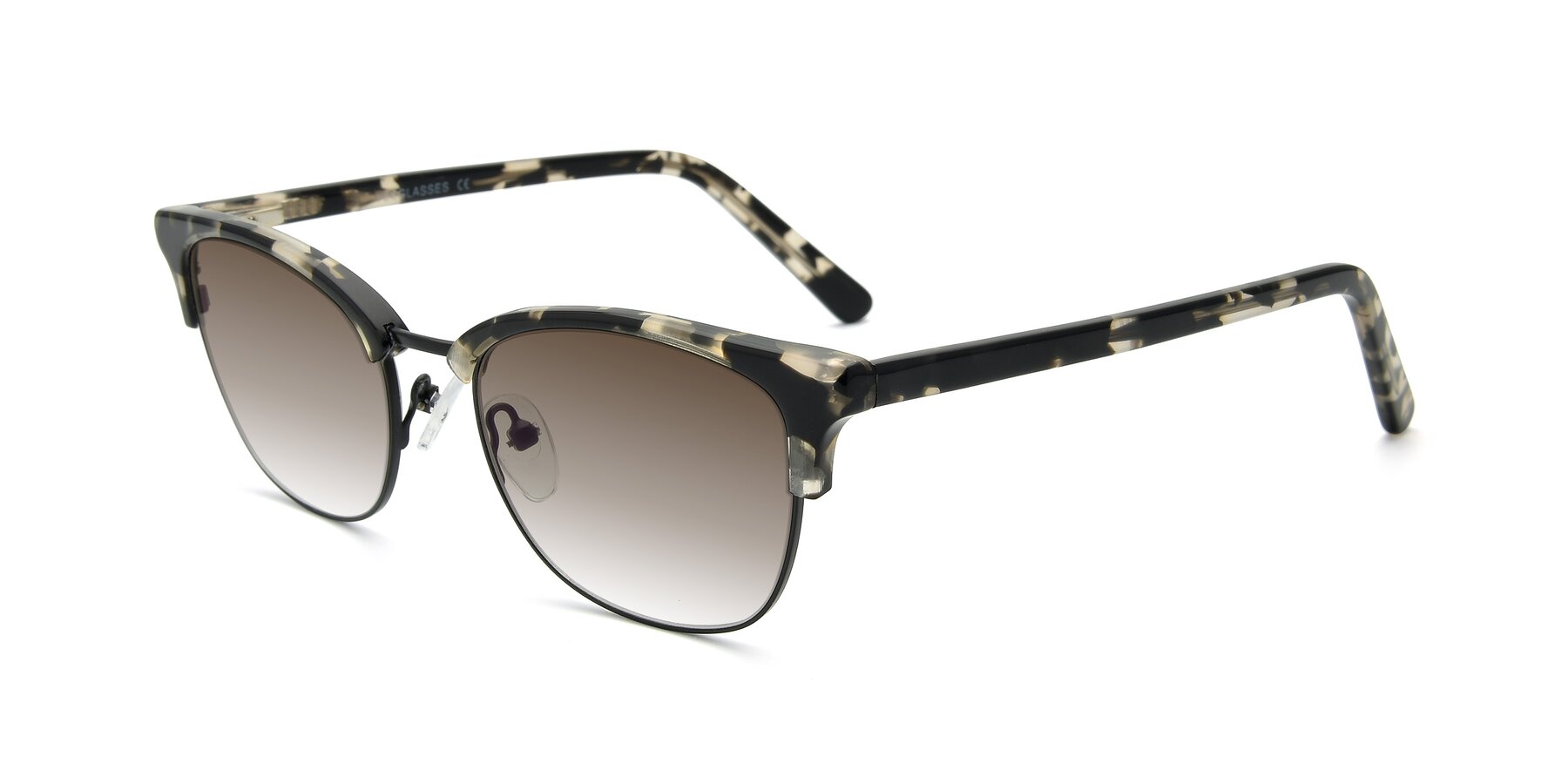 Angle of 17463 in Black-Tortoise with Brown Gradient Lenses