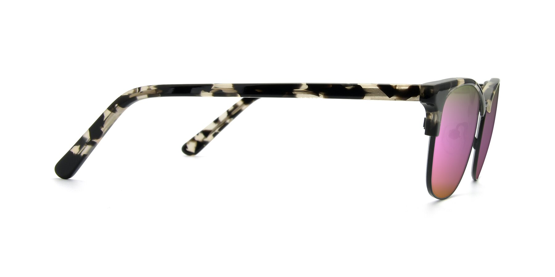 Side of 17463 in Black-Tortoise with Pink Mirrored Lenses
