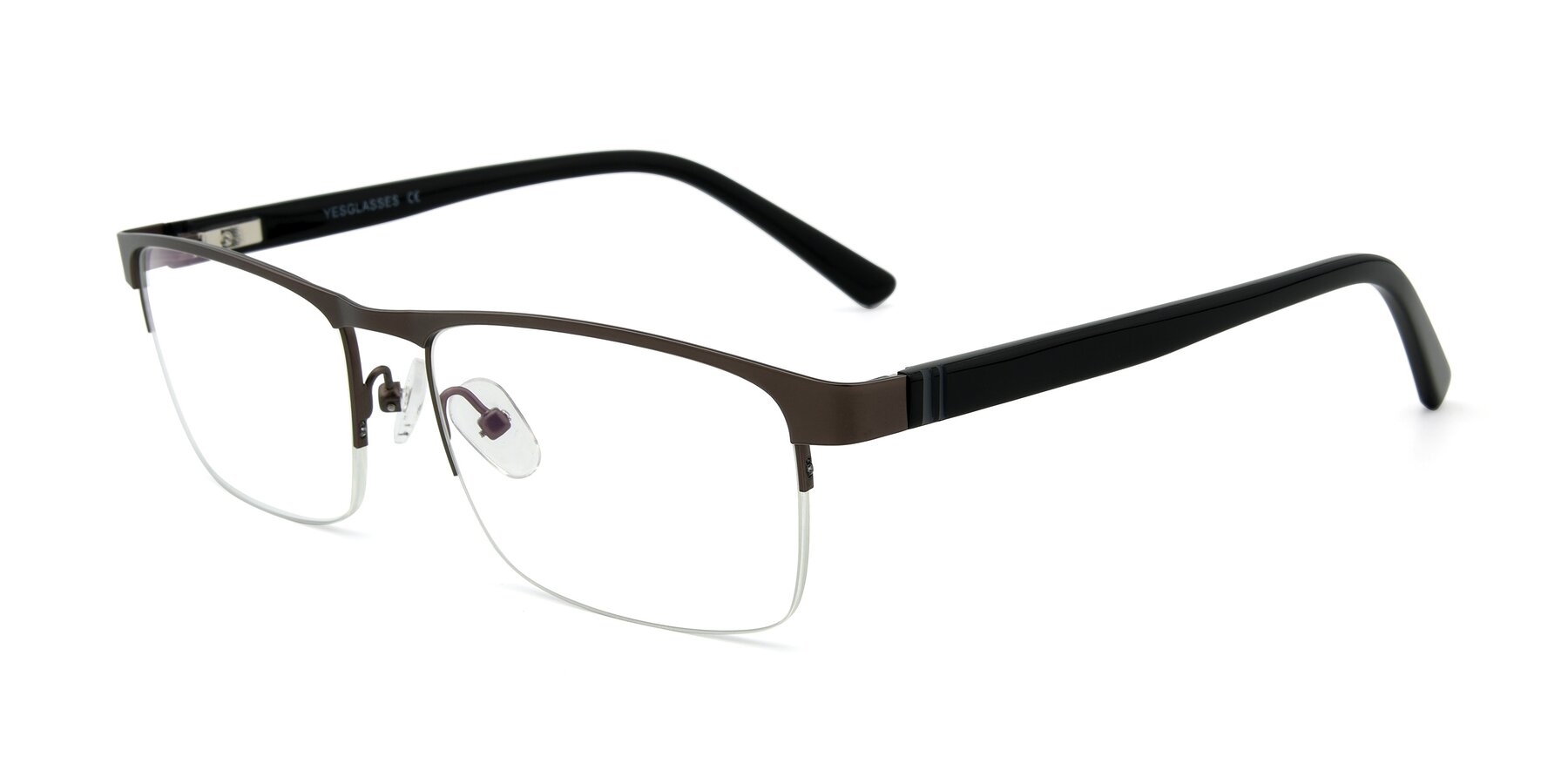 Angle of 9212 in Gray with Clear Blue Light Blocking Lenses