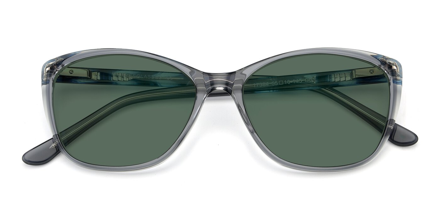 17384 - Transparent Grey Polarized Sunglasses
