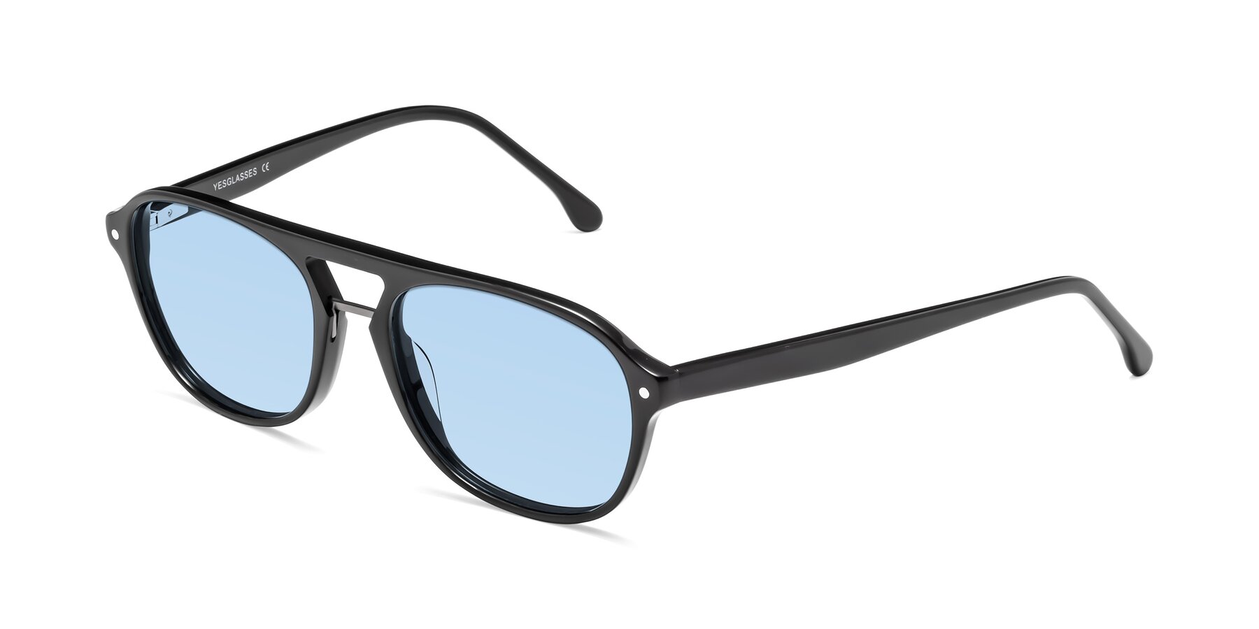 Angle of 17416 in Black with Light Blue Tinted Lenses