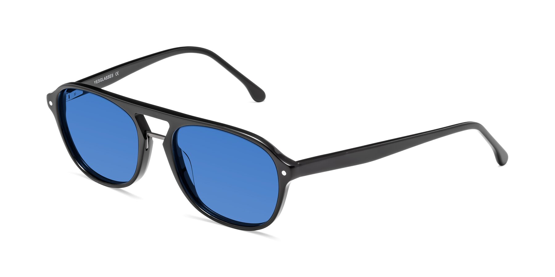 Angle of 17416 in Black with Blue Tinted Lenses