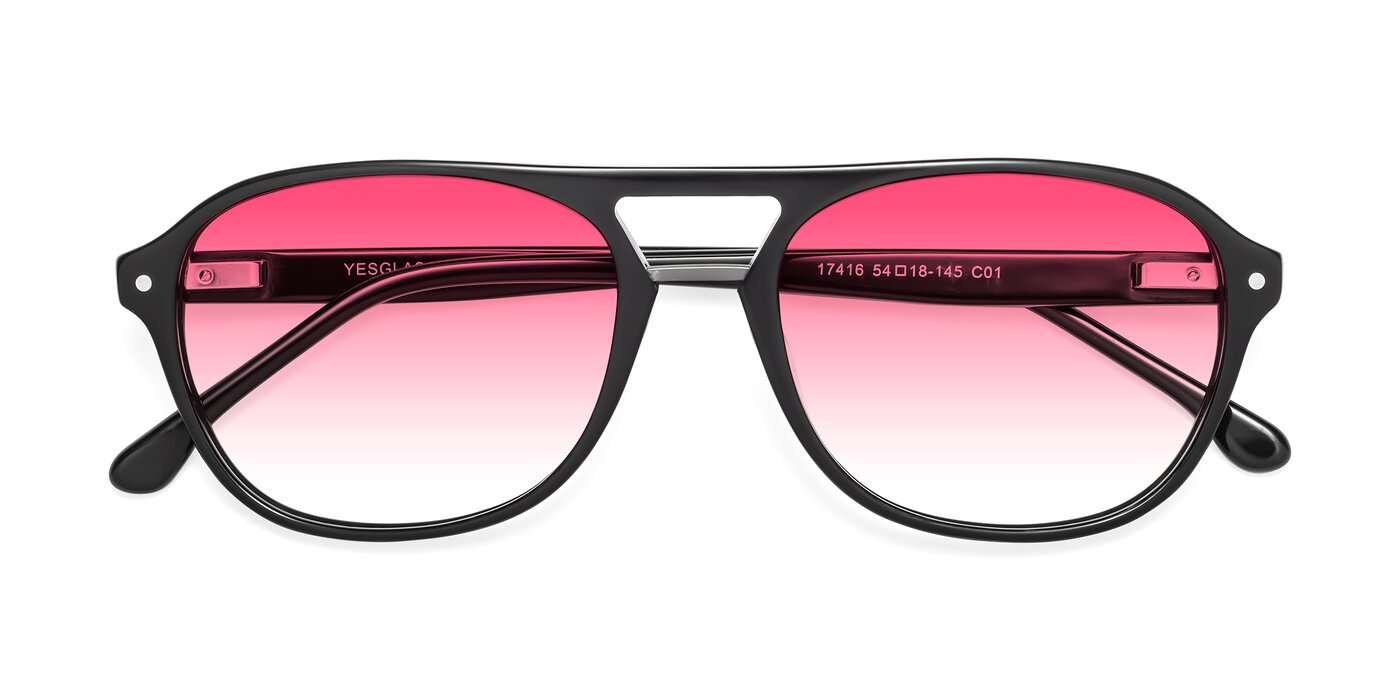 black gradient aviators