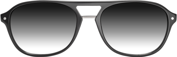 Gunmetal Classic Metal Rectangle Gradient Sunglasses with Gray Sunwear ...