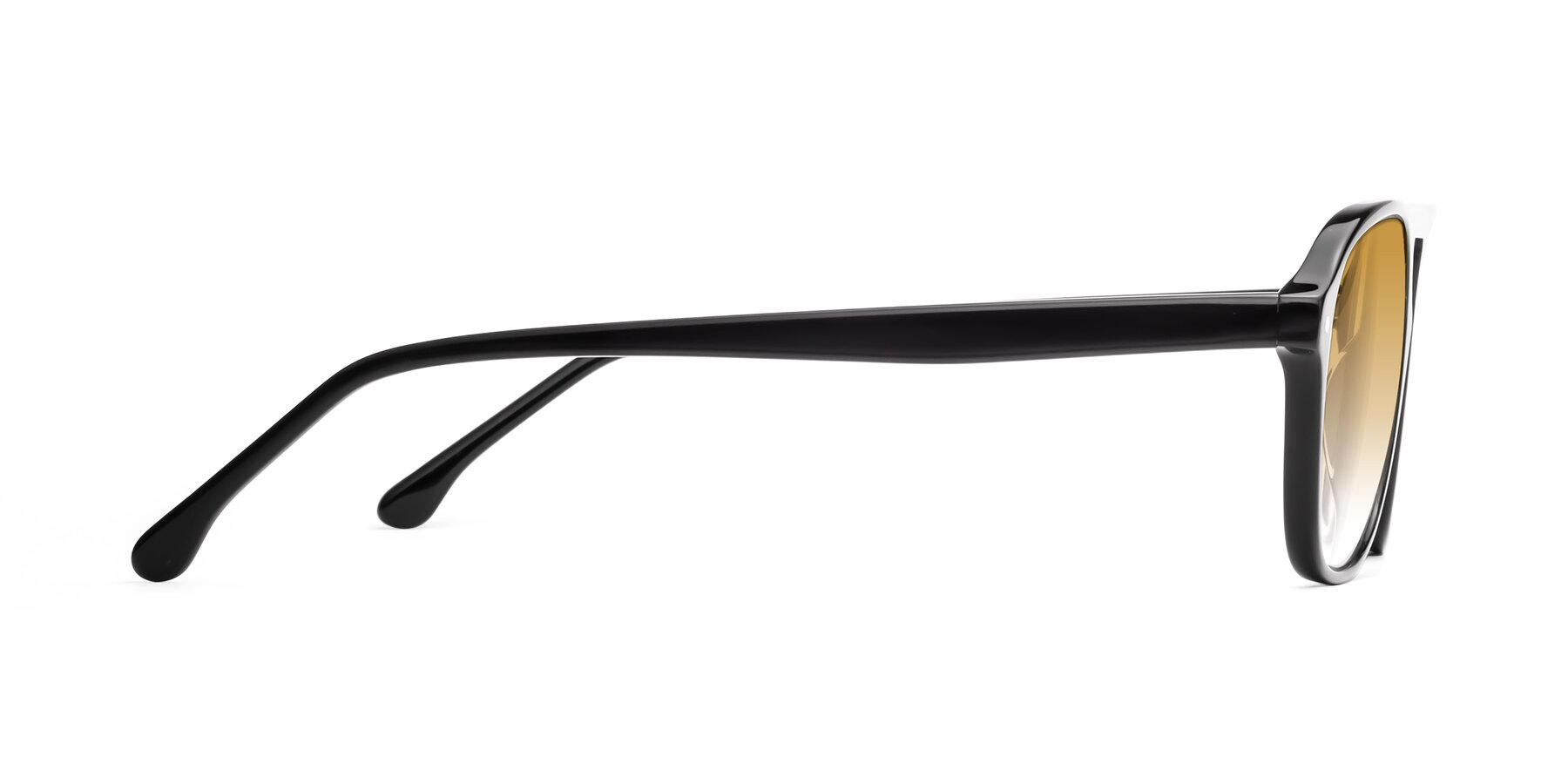 Side of 17416 in Black with Champagne Gradient Lenses