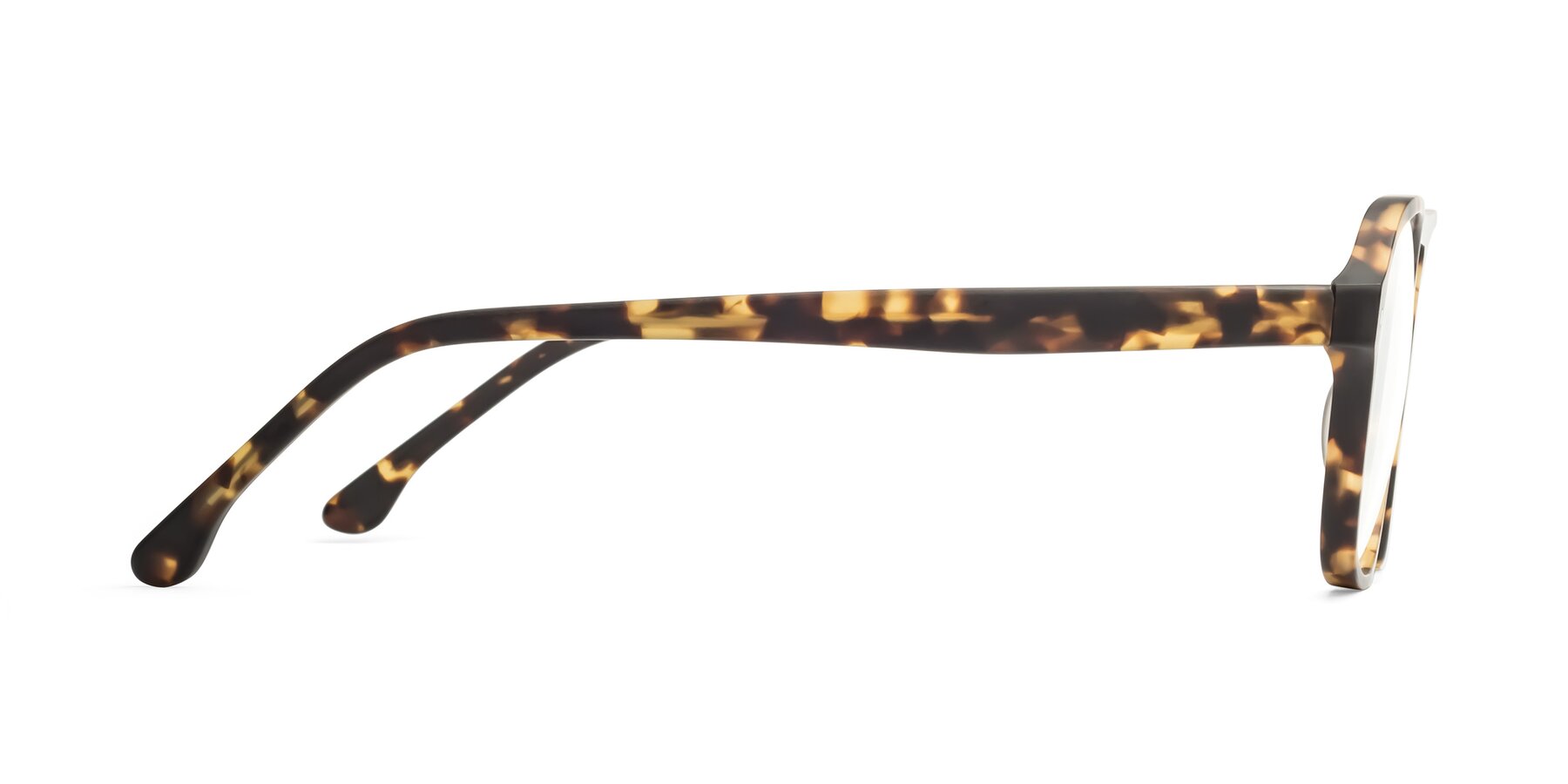 Side of 17416 in Matte Tortoise with Clear Reading Eyeglass Lenses