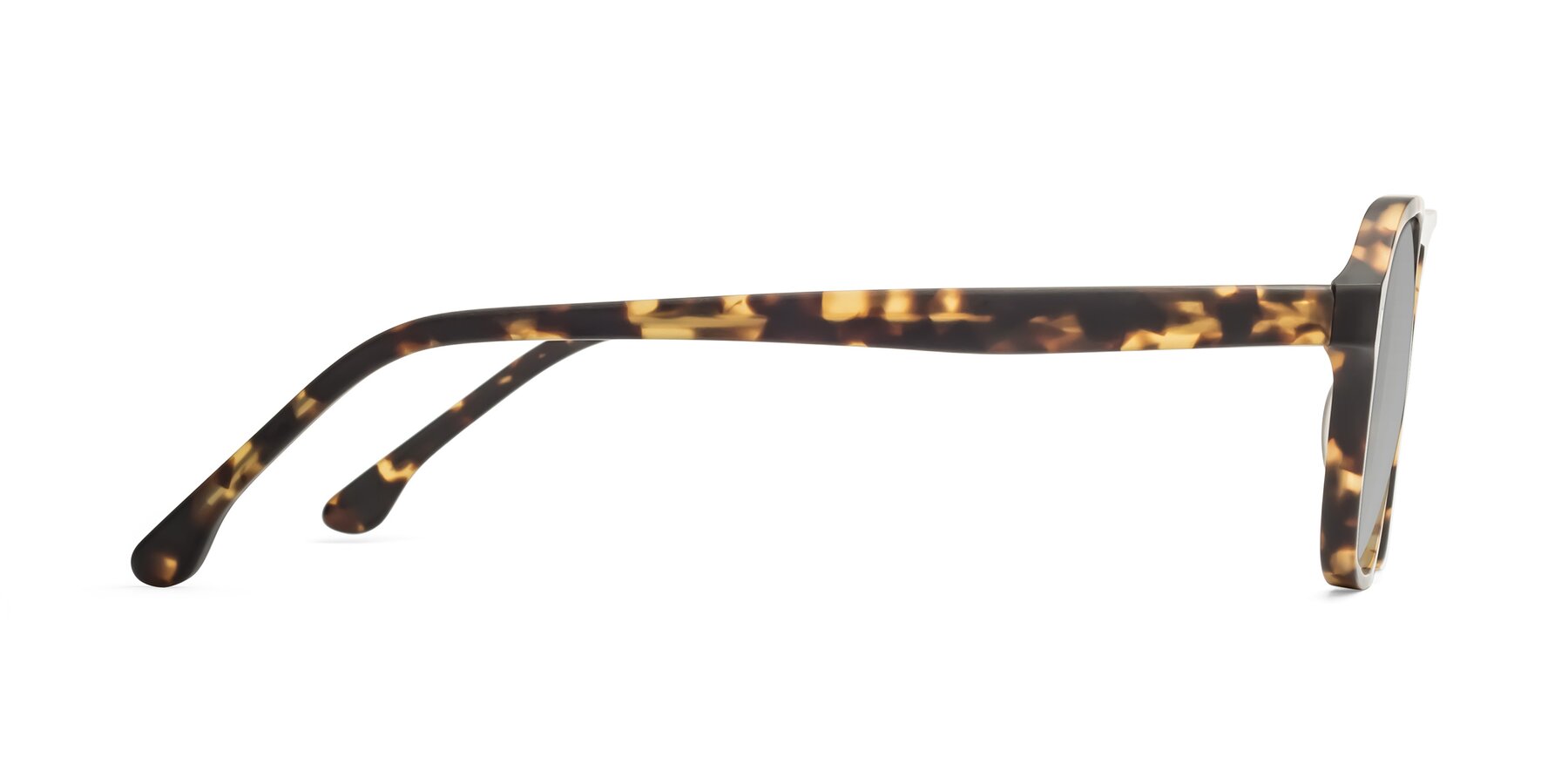 Side of 17416 in Matte Tortoise with Light Gray Tinted Lenses
