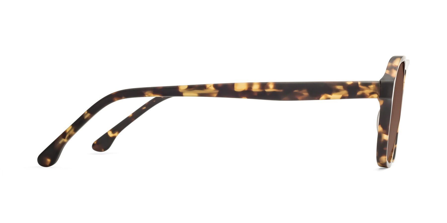 Side of 17416 in Matte Tortoise with Brown Tinted Lenses