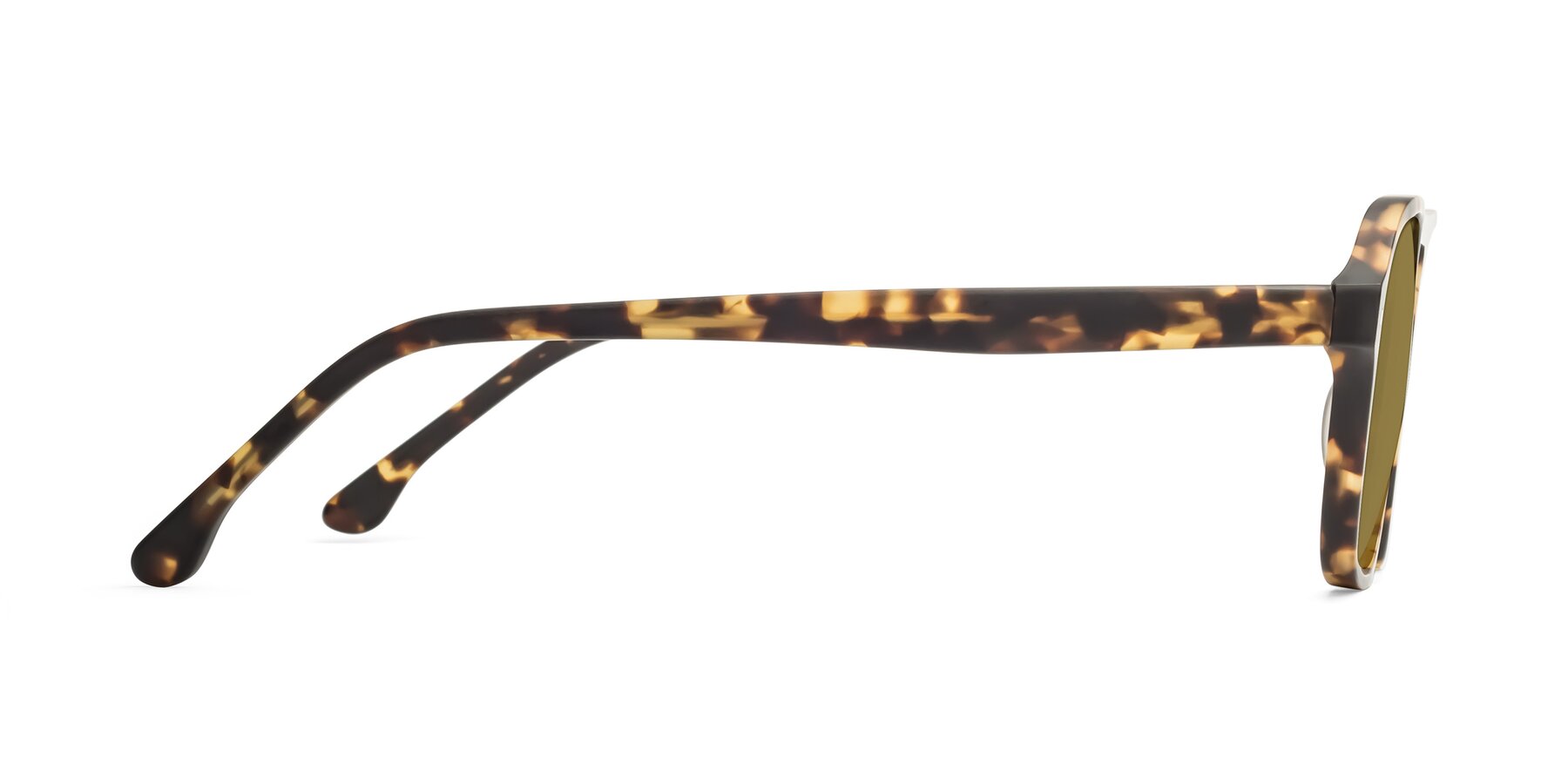 Side of 17416 in Matte Tortoise with Brown Polarized Lenses